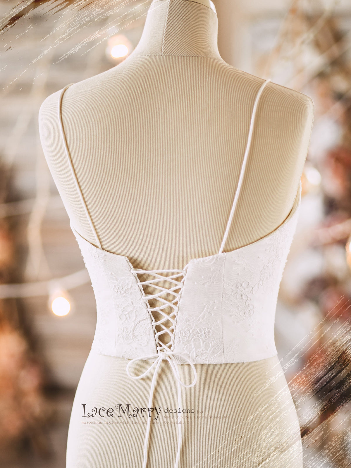 VALERIE #4 / Bridal Bustier with Sweetheart Neckline