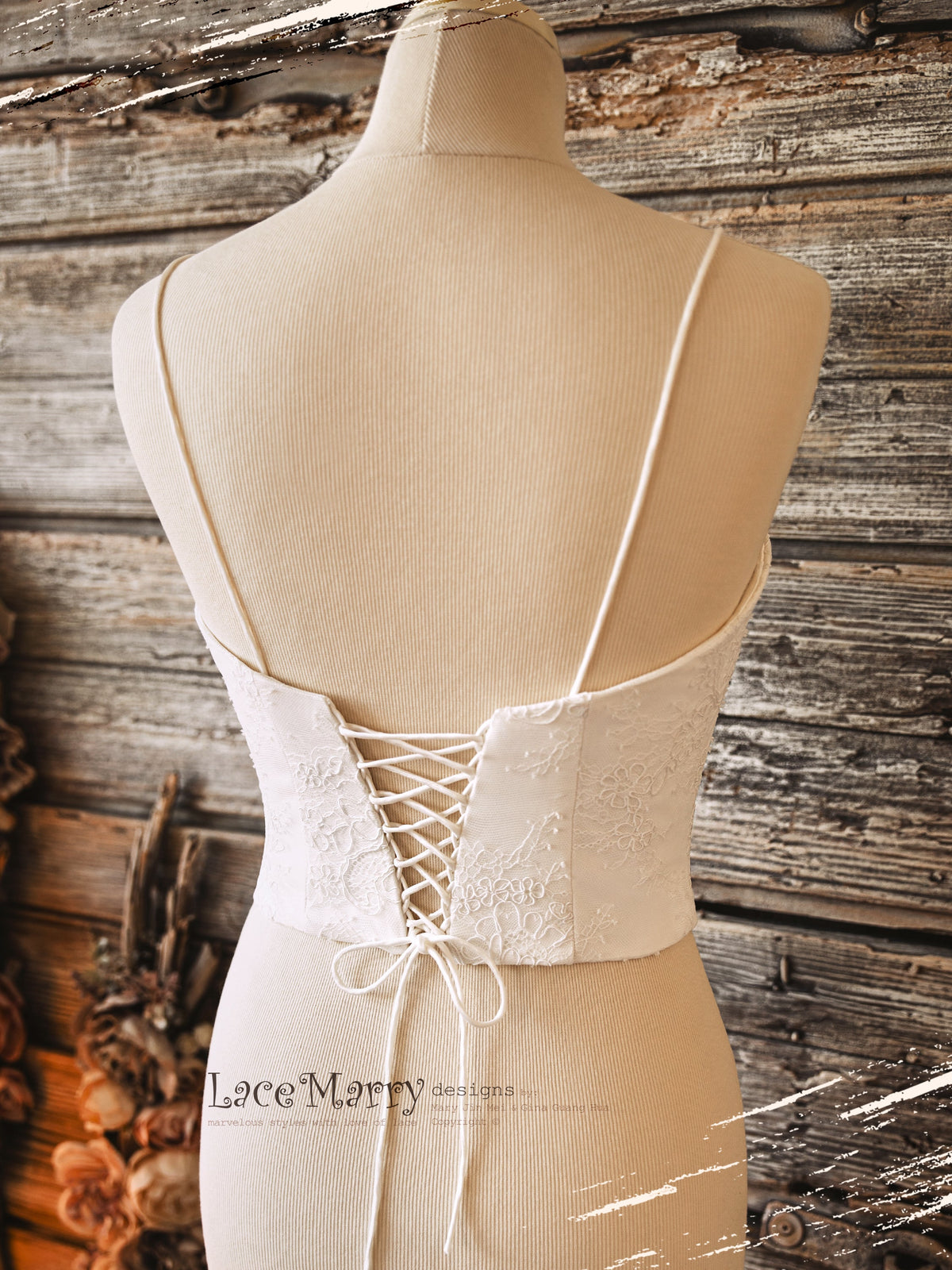 VALERIE #4 / Sweetheart Bustier with All Around Lace Layer