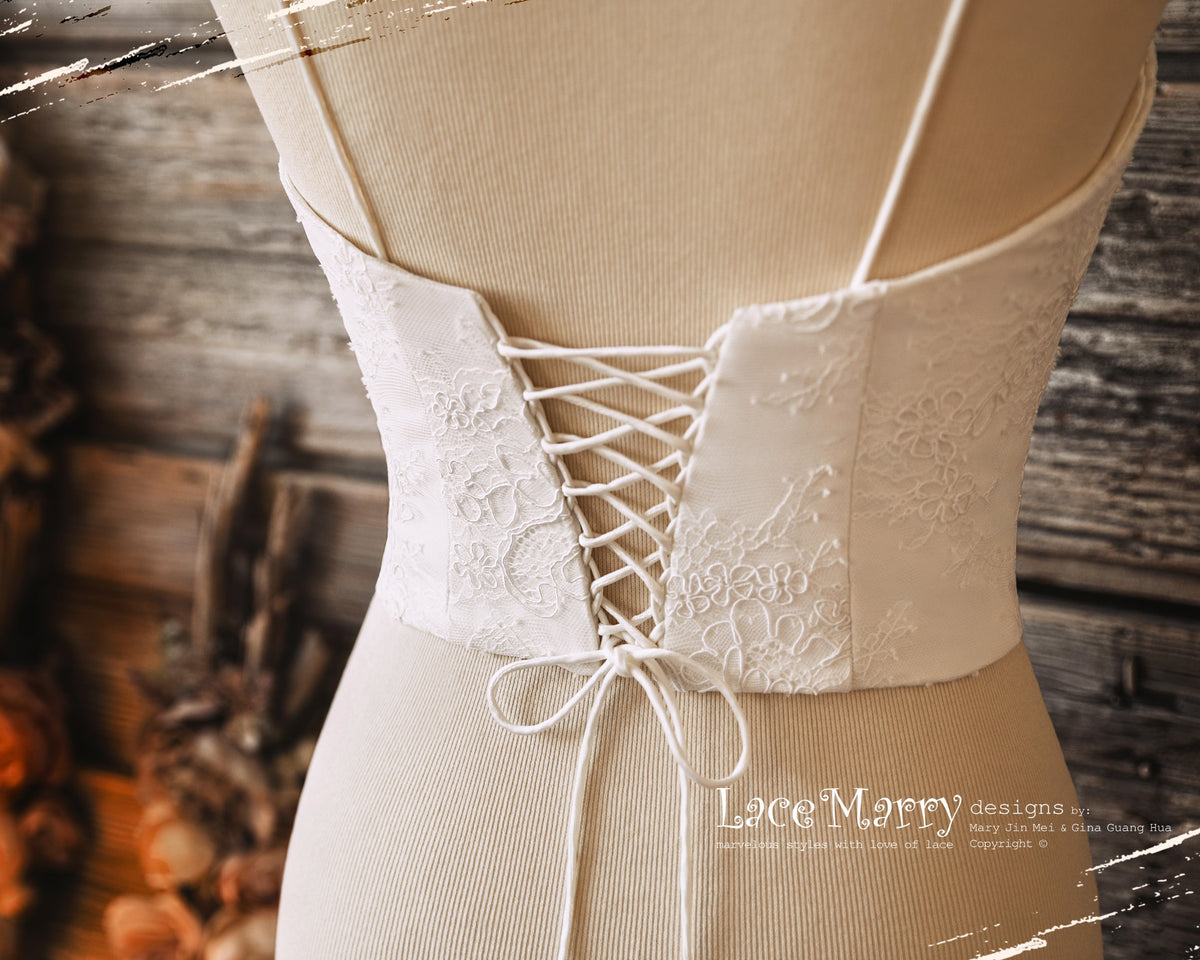VALERIE #4 / Bridal Bustier with Sweetheart Neckline