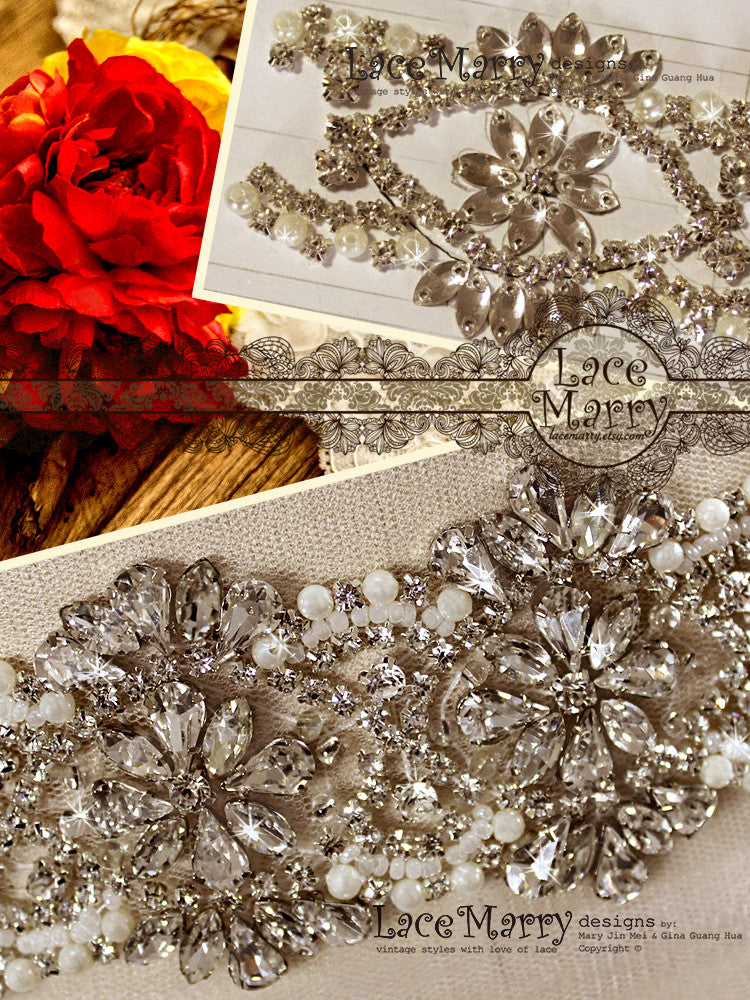 Handmade Embellishment Bridal Sash