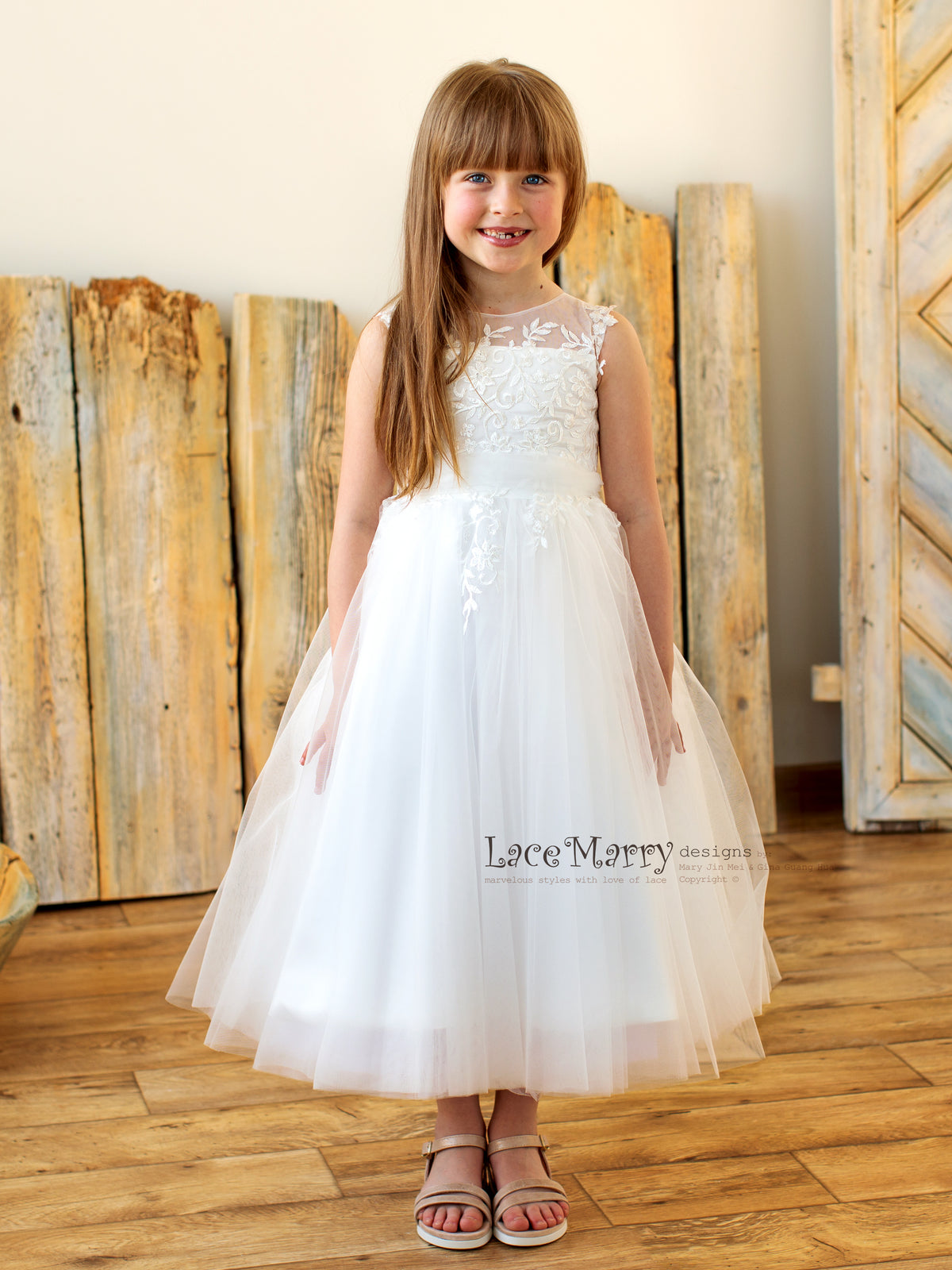 Small Princess Dress with Tulle Skirt