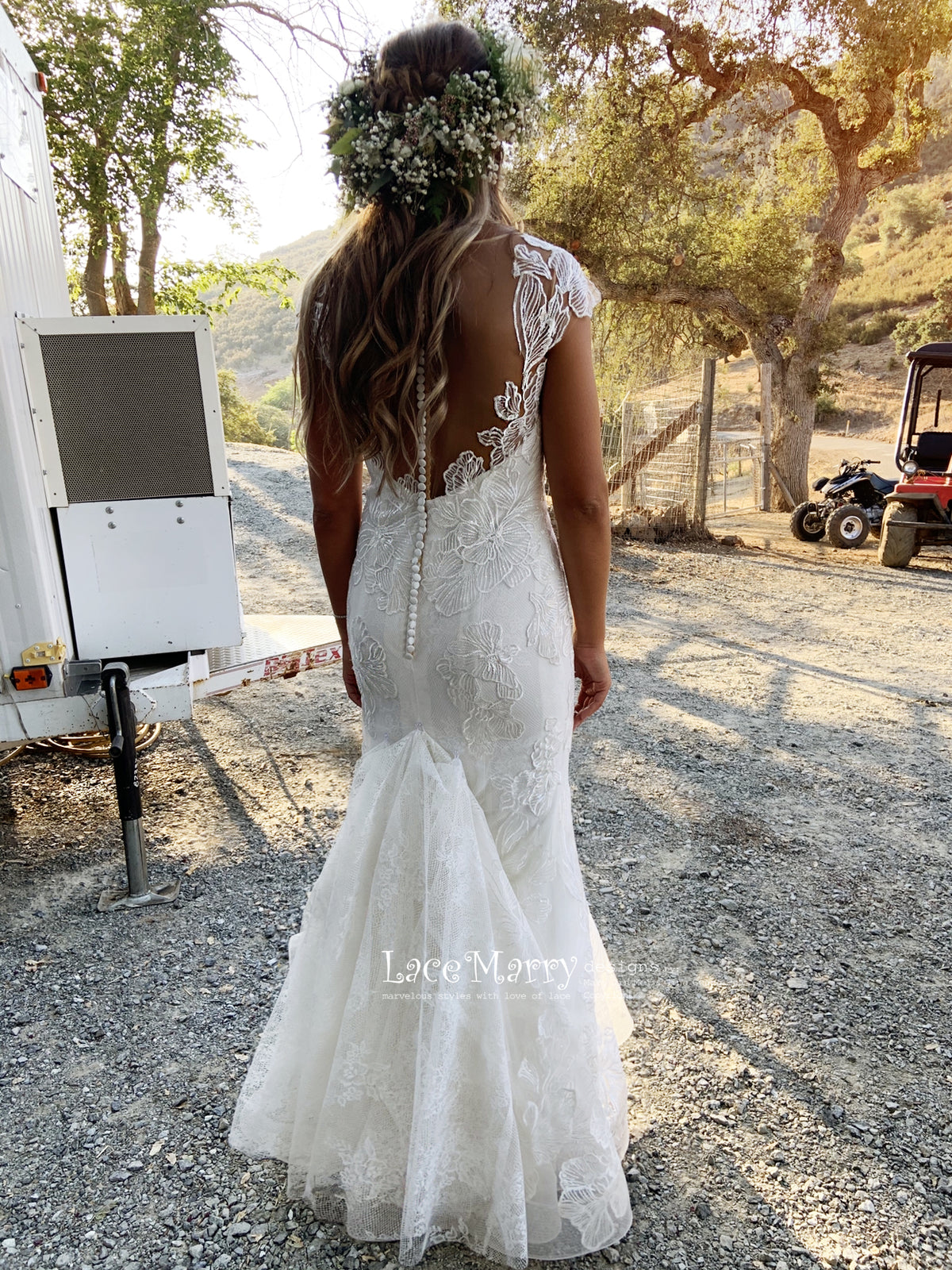 Lace Wedding Dress Custom Made