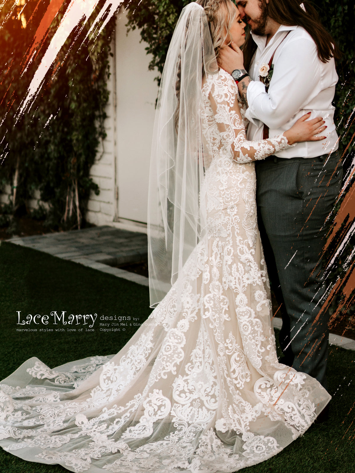 Bohemian Wedding Dress - LaceMarry