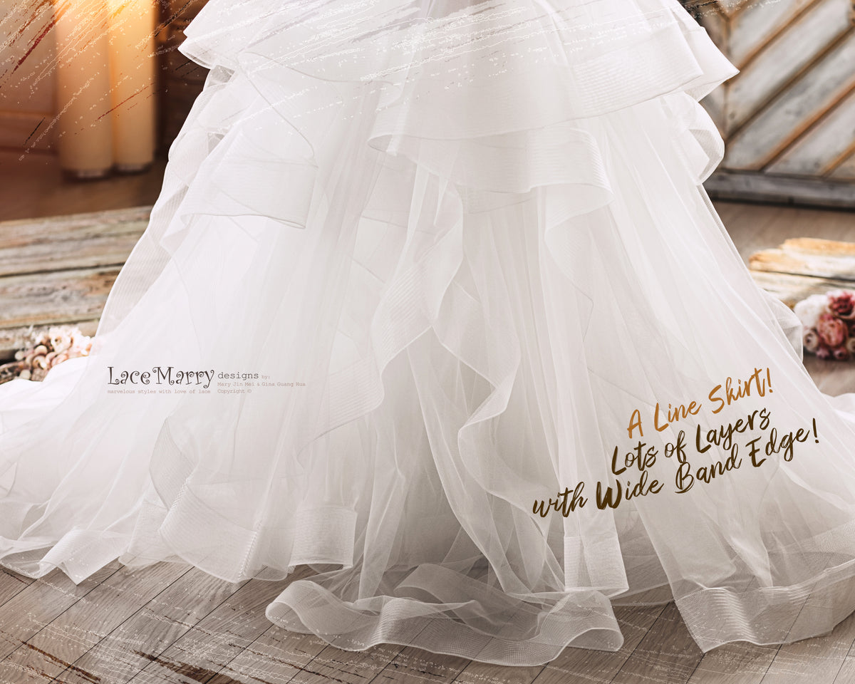 Gorgeous Full A Line Bridal Skirt