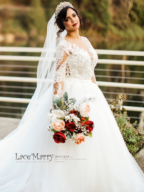 love and lace wedding dresses Breathtaking Unique Dress in Mermaid Style Length: Mini MILANO BRIDE Strapless Empire-Waist strap neckline delicately showcases Style:Blue flocked fishtail dress (skin tone knitted tube top skirt) [yb252127]