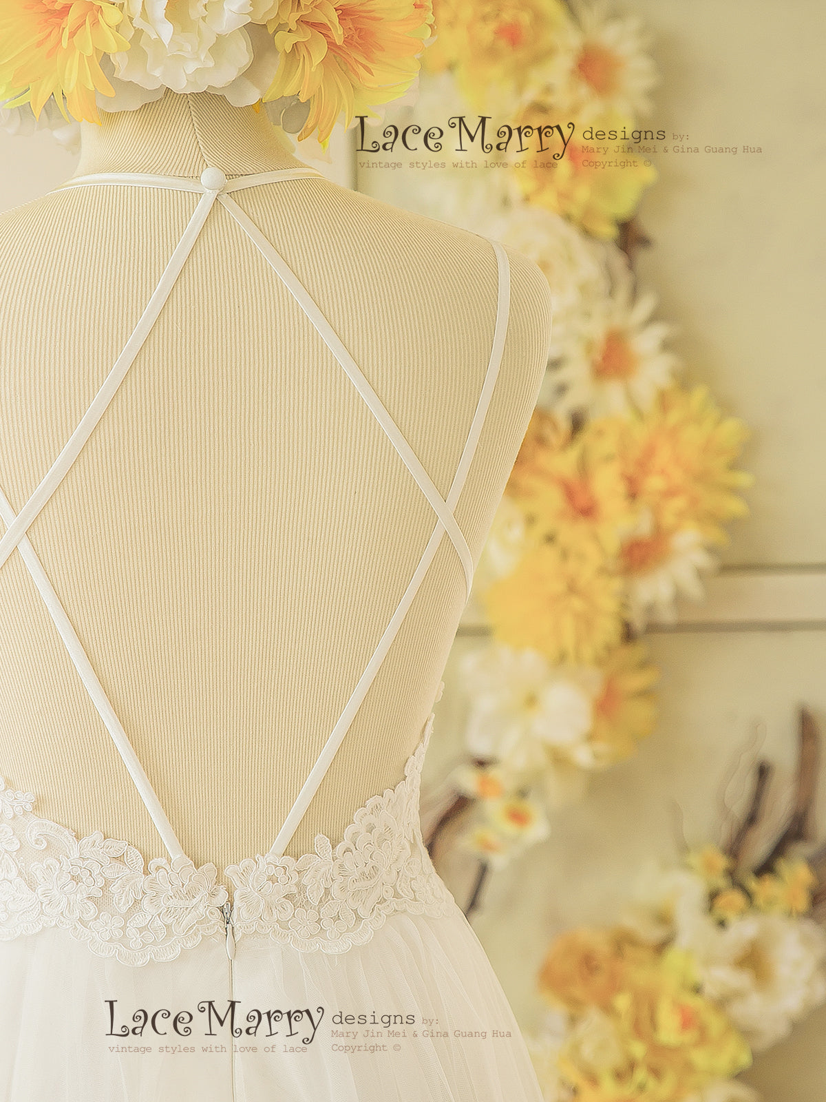 Open Back Design Wedding Dress