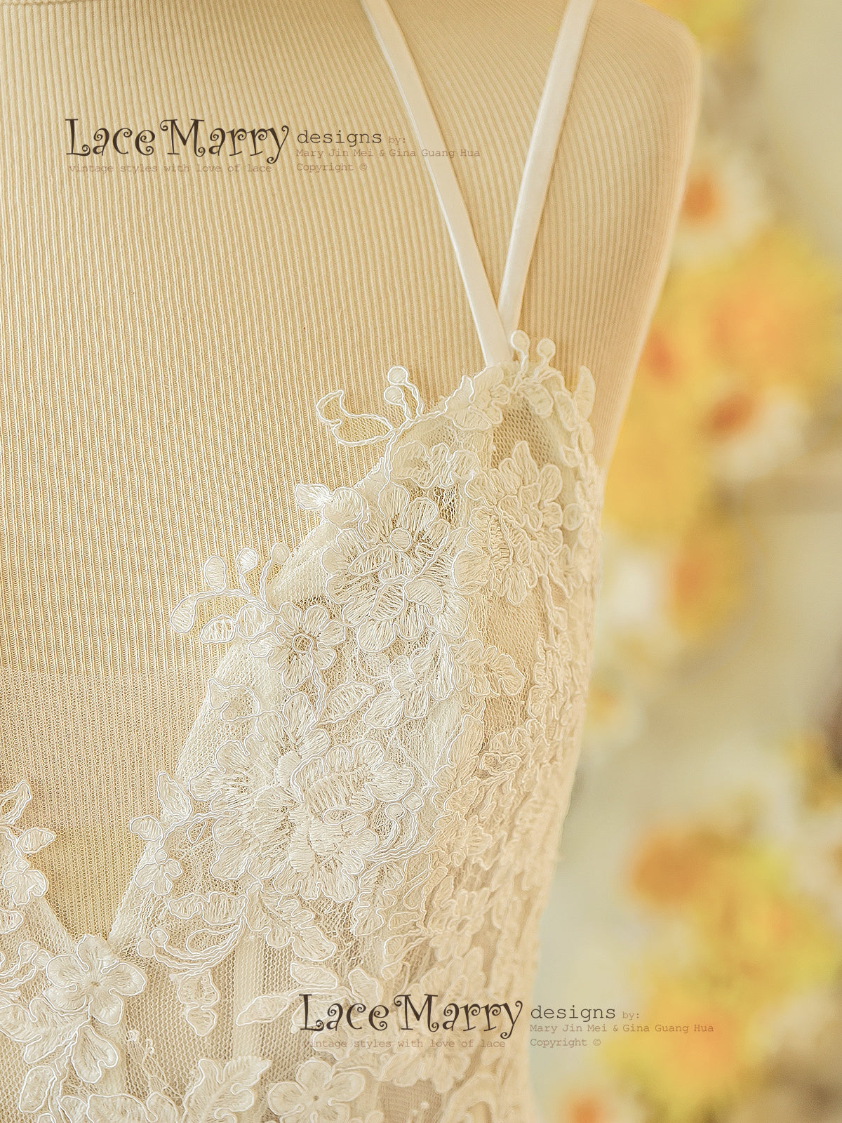 Bohemian Style Lace Wedding Dress
