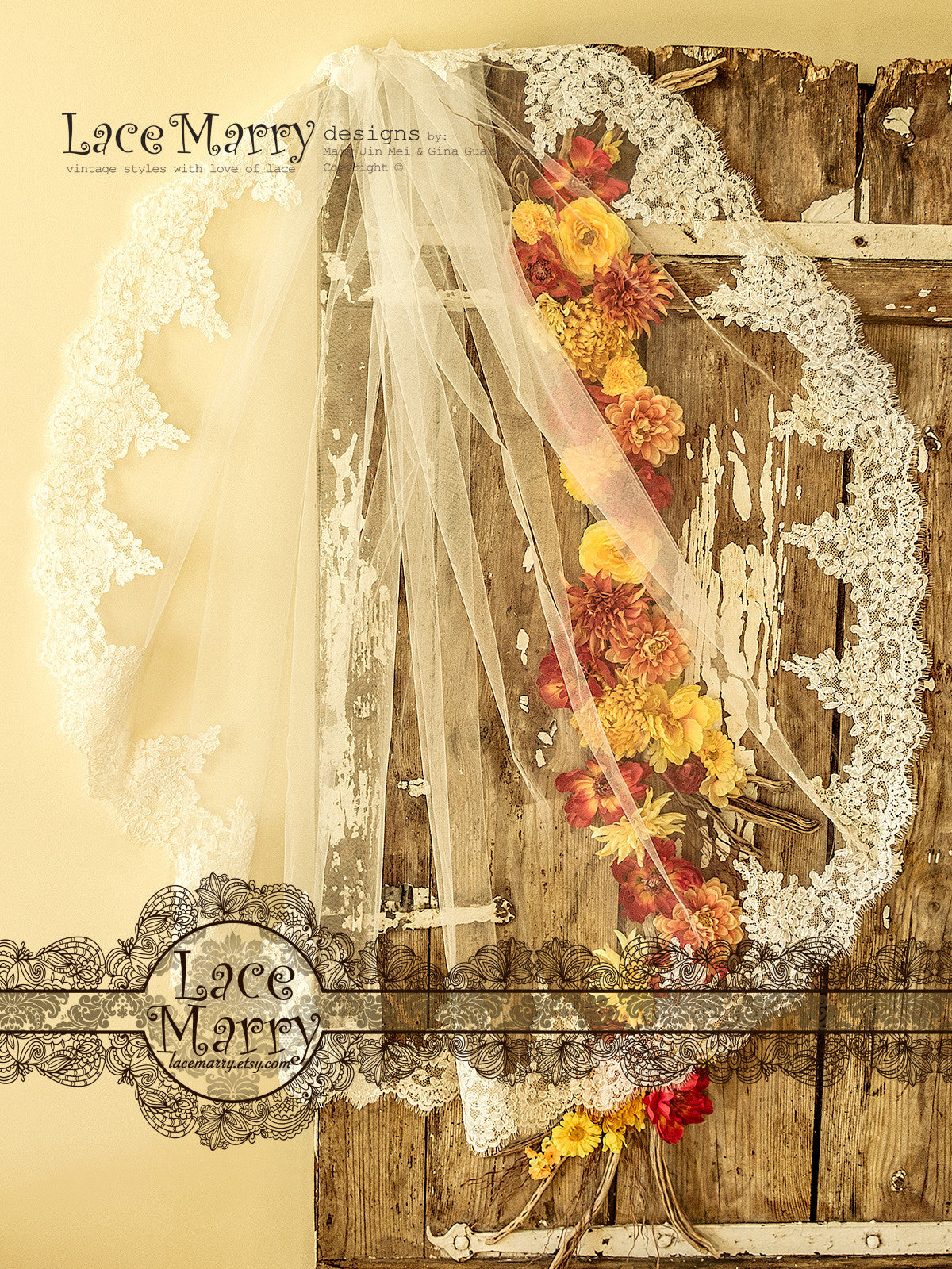 Waltz Length Bridal Veil