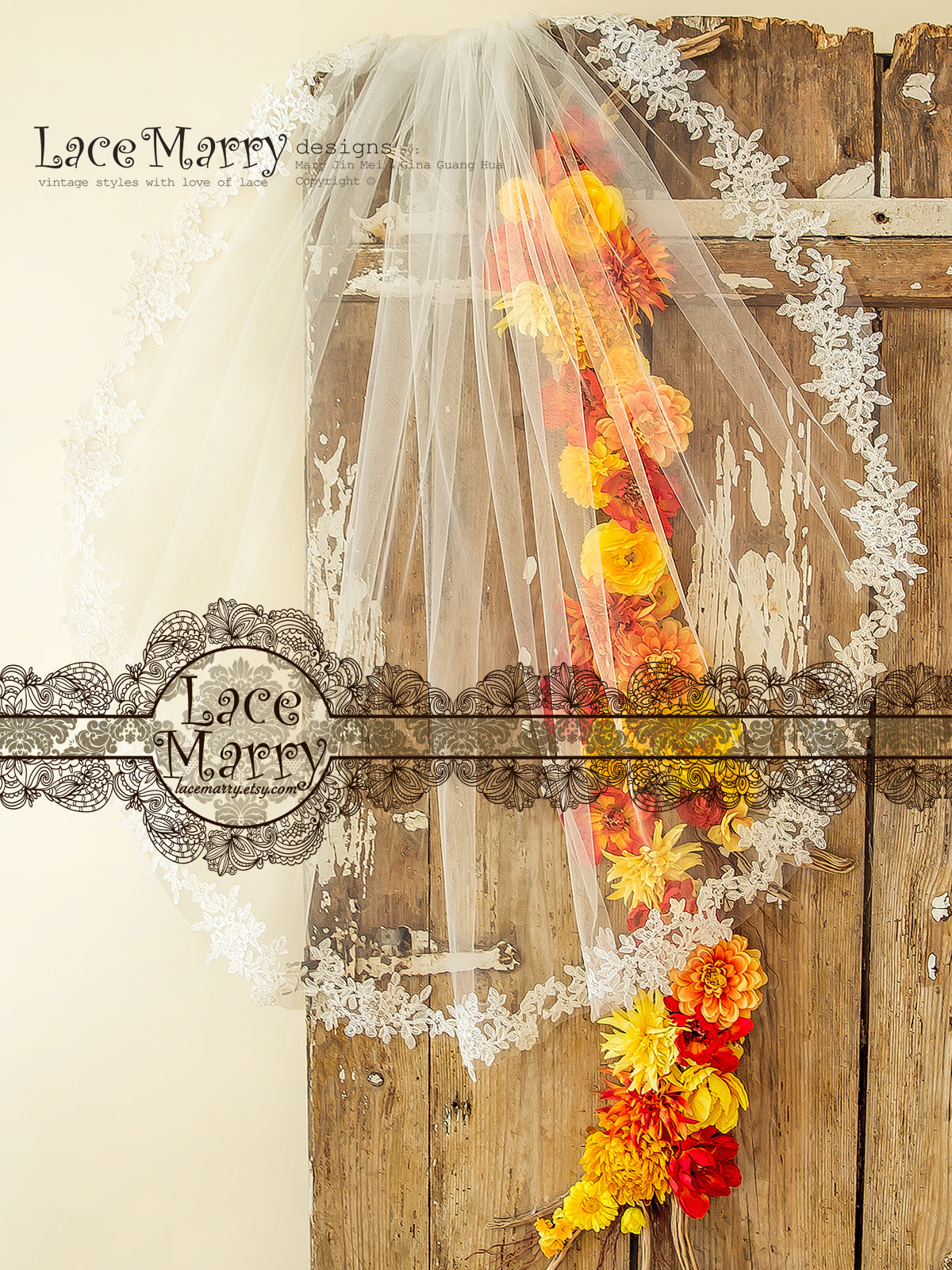 Tulle Bridal Veil in Waltz Length