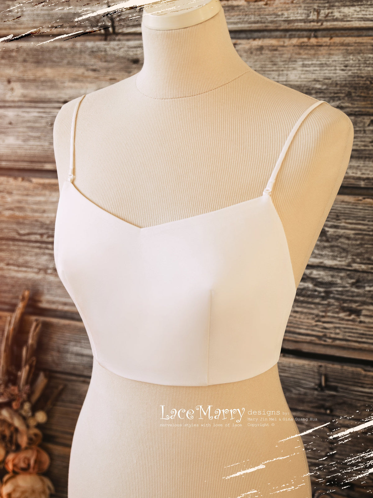 ASTRA #2 / Plain Bridal Bustier with Soft Lining