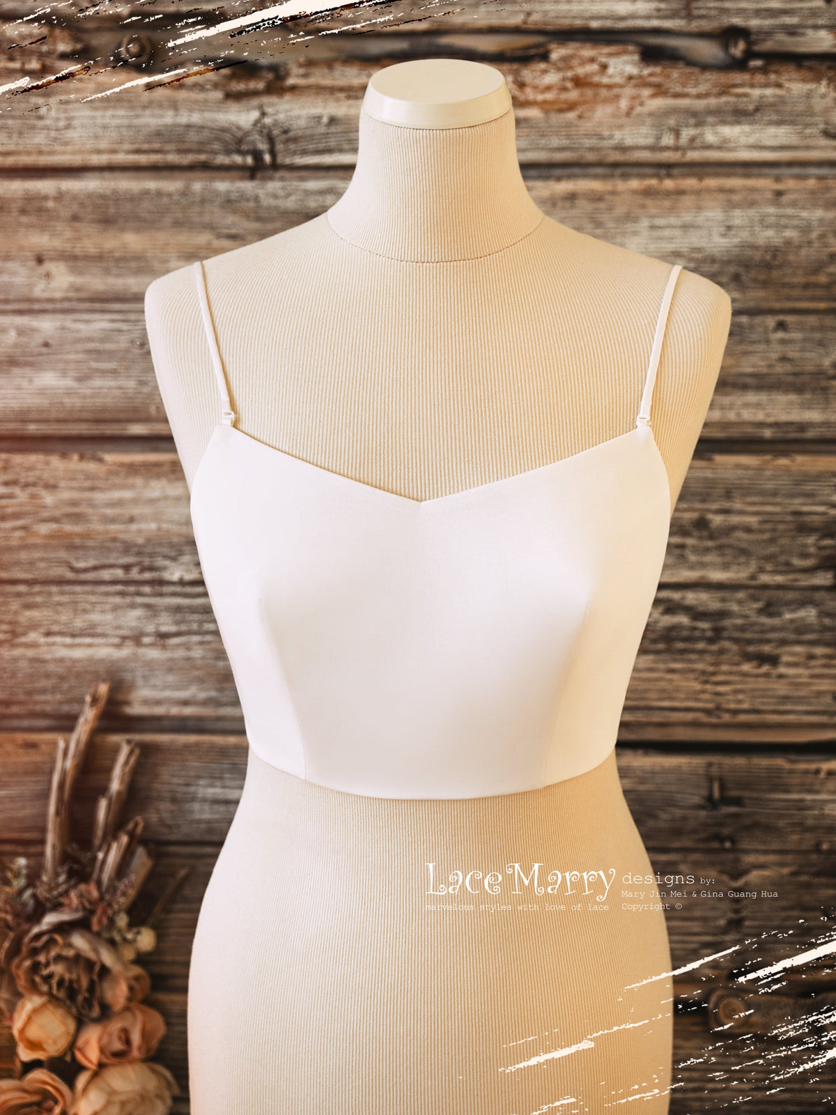 ASTRA #2 / Plain Bridal Bustier with Soft Lining