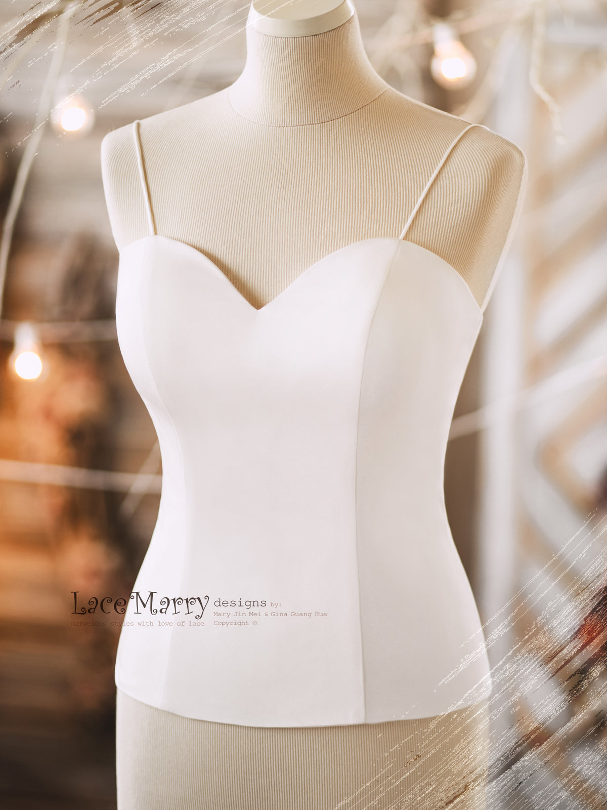 VALERIE #3 / Bridal Corset with Sweetheart Neckline