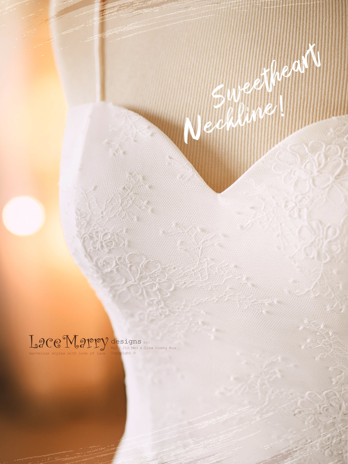 VALERIE #4 / Sweetheart Bustier with All Around Lace Layer