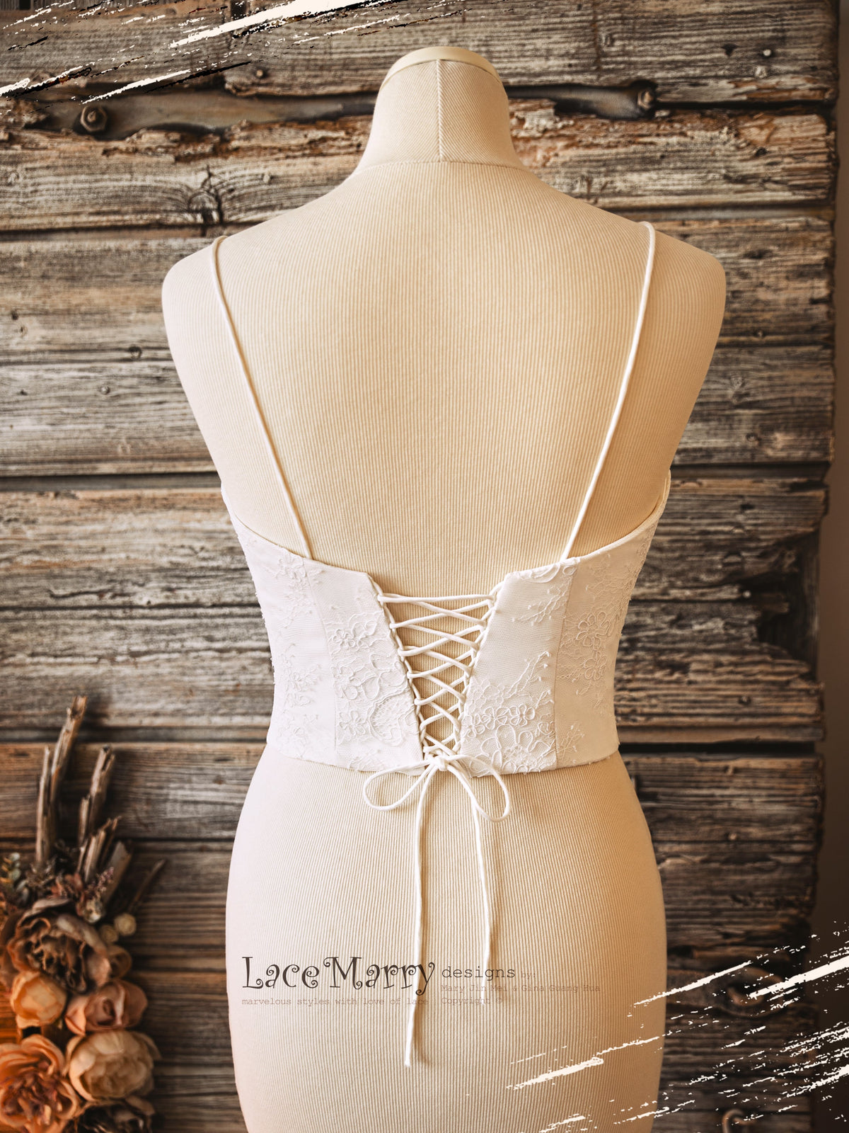 VALERIE #4 / Sweetheart Bustier with All Around Lace Layer