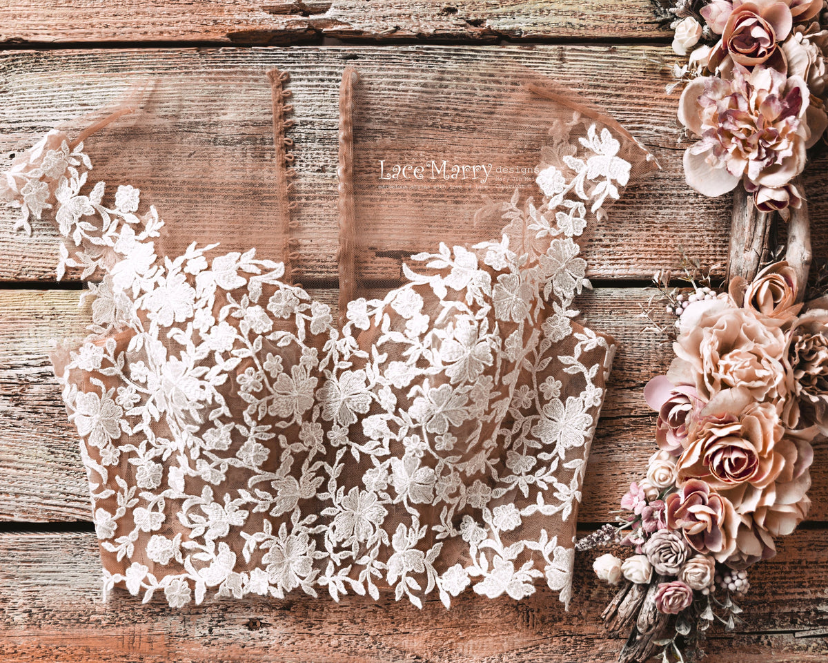 Handmade Bridal Lace Topper by LaceMarry