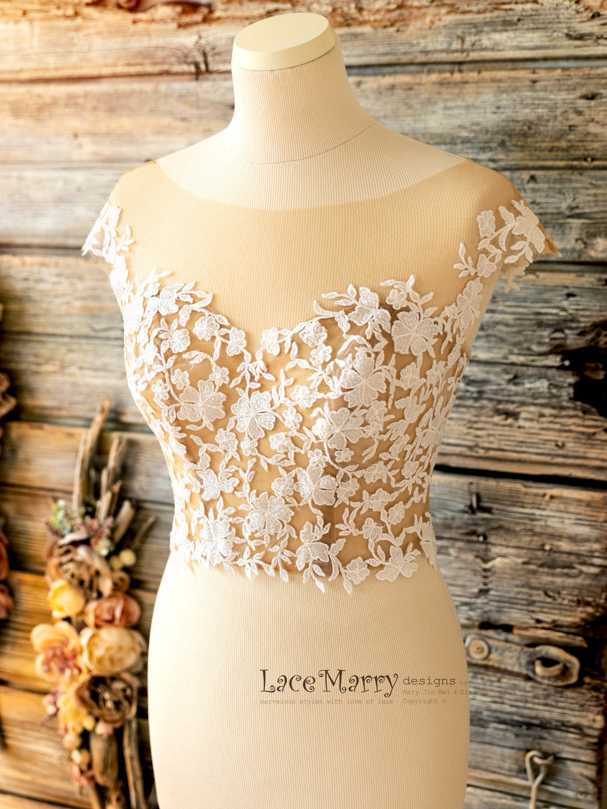 Custom Made Lace Topper by LaceMarry