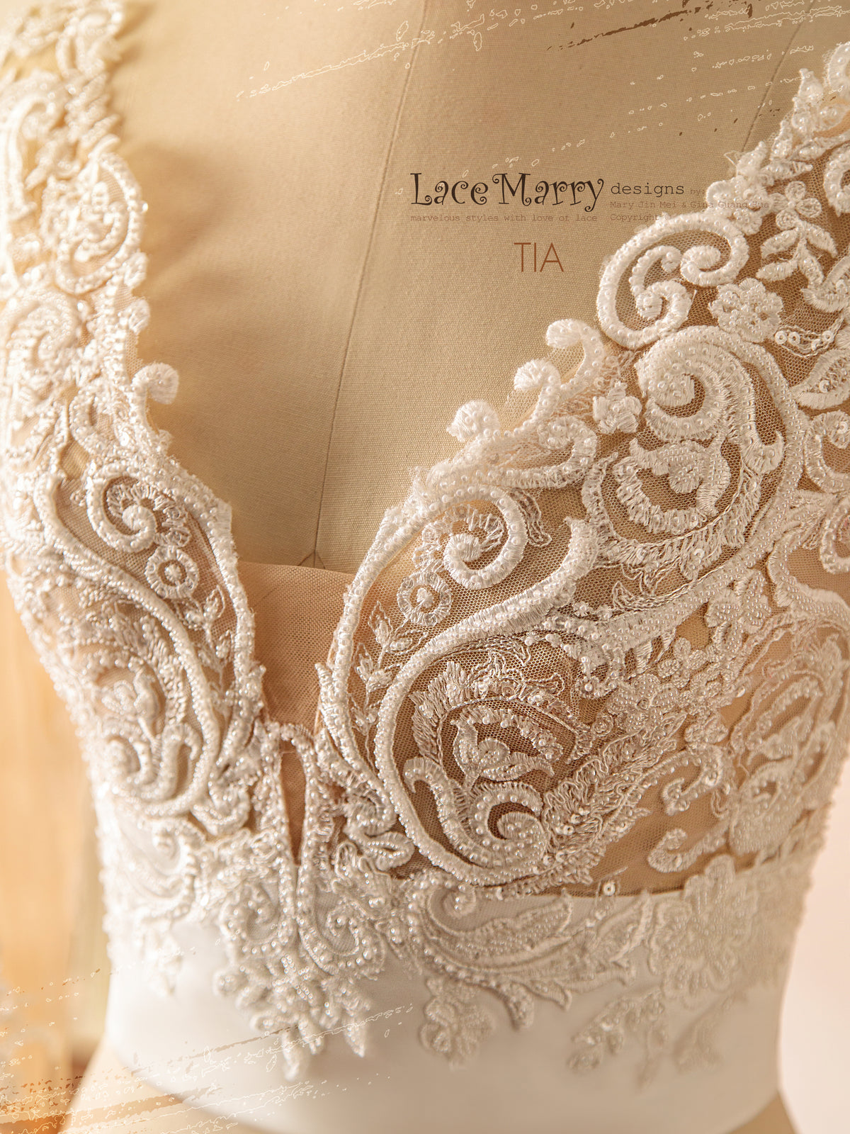 TIA / Bridal Bolero with Intricate Beading