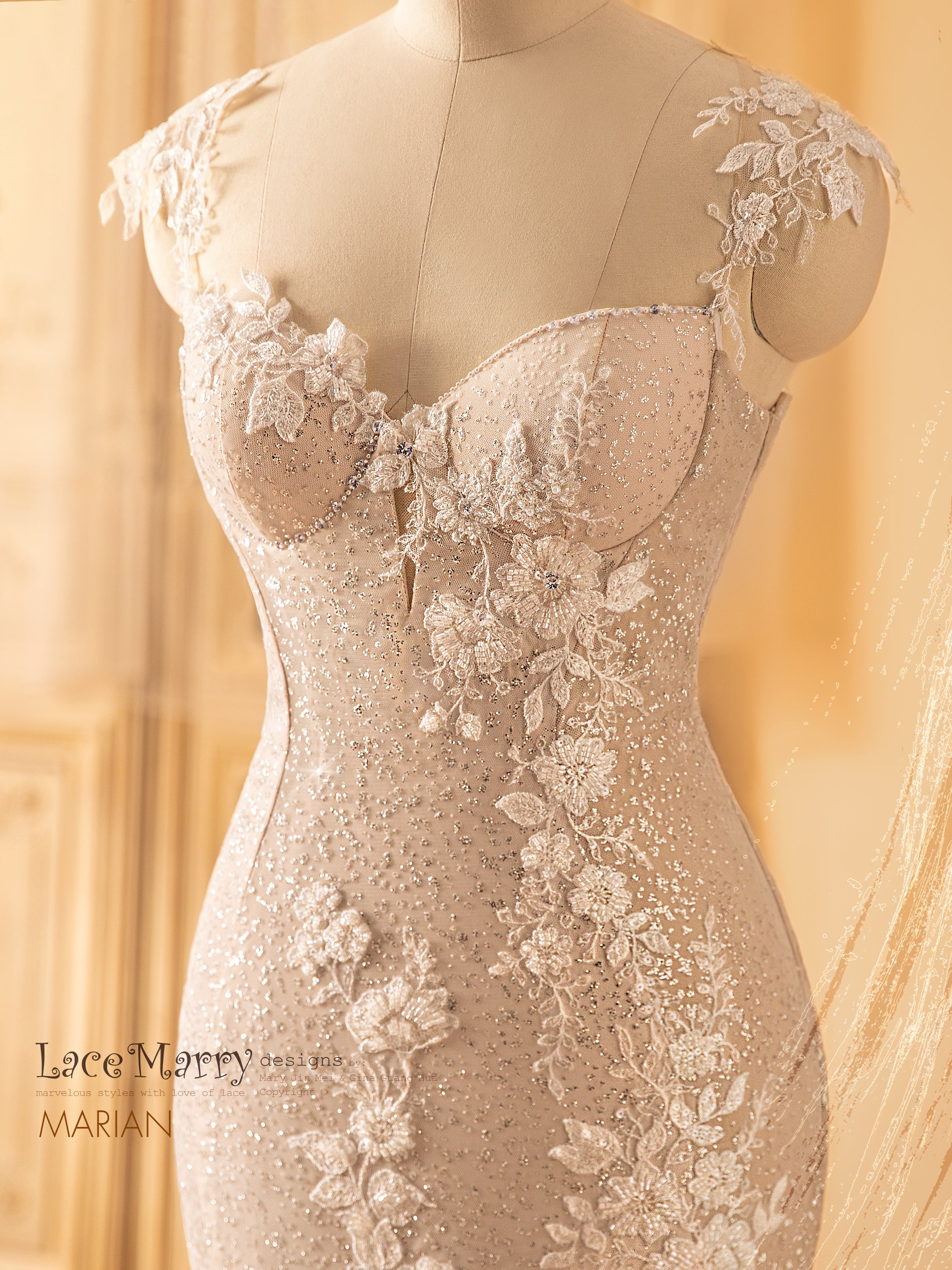 Sandra lace dress アンドマリー ANDMARY】Sandra lace dress