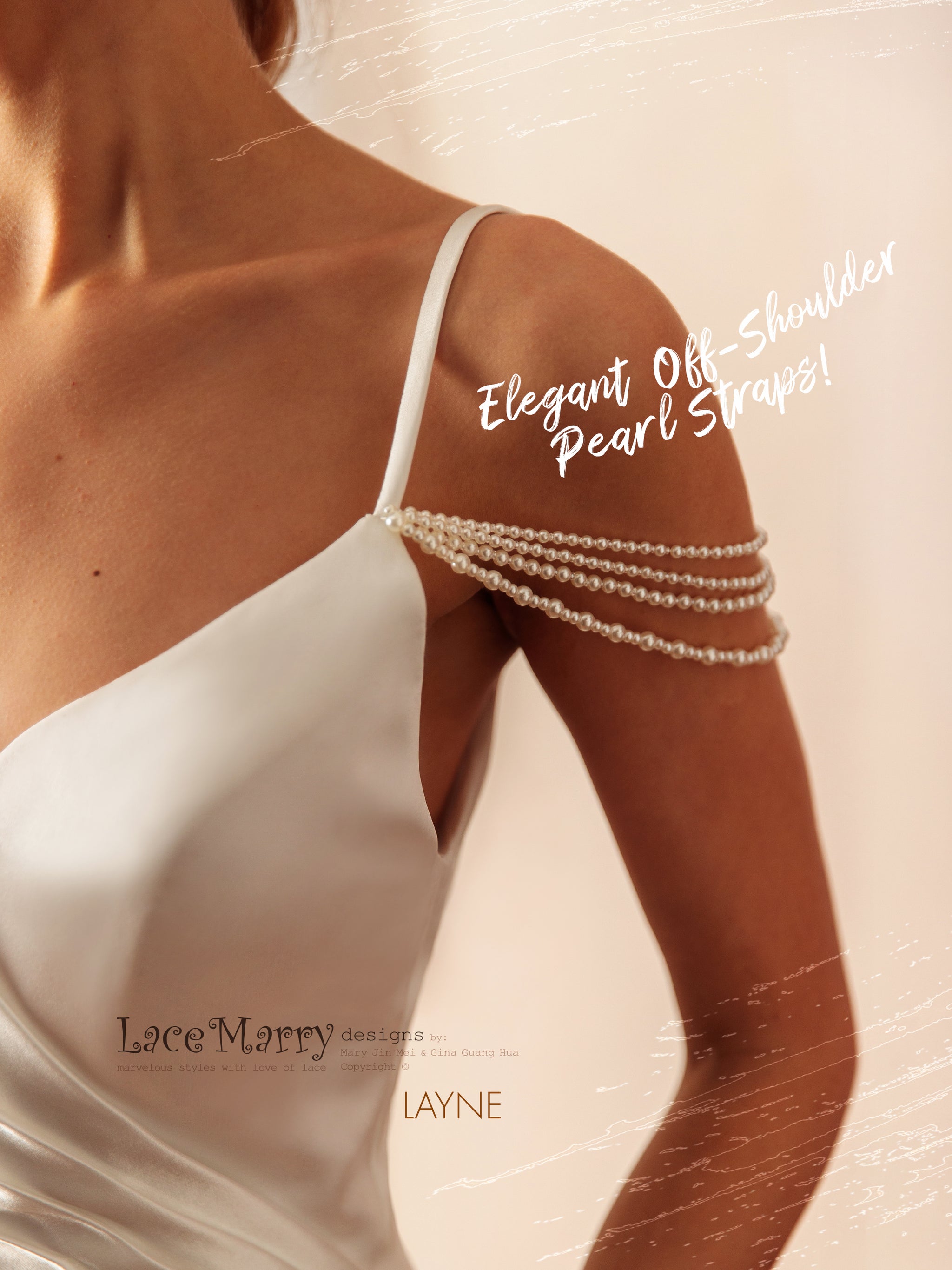LAYNE / Sexy Plain Wedding Dress with Slit in the Skirt - LaceMarry LAYNE / Sexy Plain Wedding Dress with Slit in the Skirt - LaceMarry