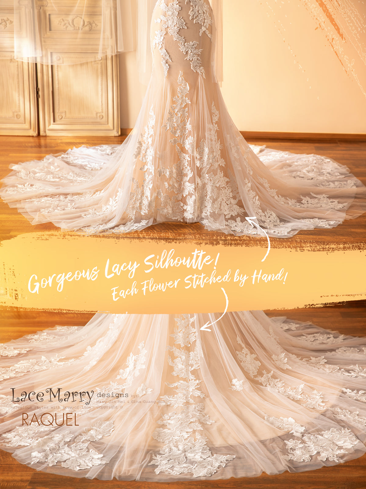 RAQUEL / Breathtaking Wedding Dress in Amazing Silhouette