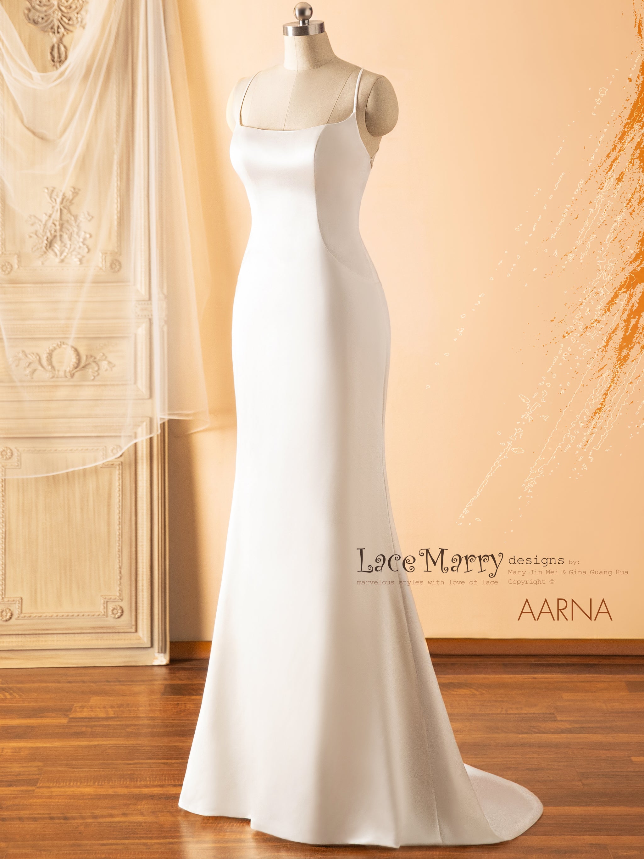 Wedding Dress | Straight cut wedding dress