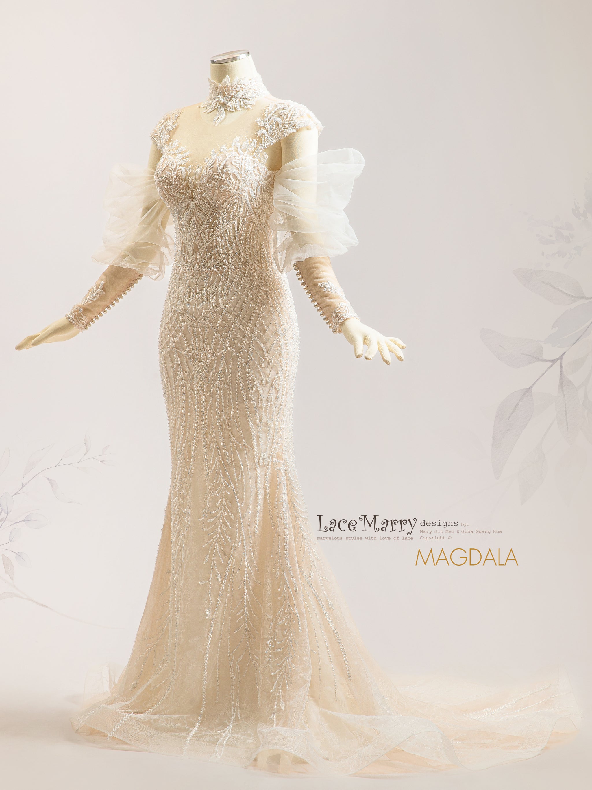 mary lace dress Fitted Lace Wedding Dress by Mary's Bridal MB4105