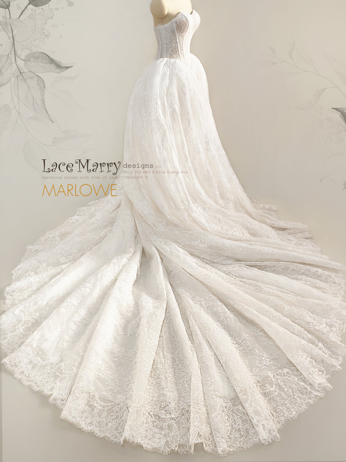 MARLOWE / Princess Wedding Dress with Basque Waist