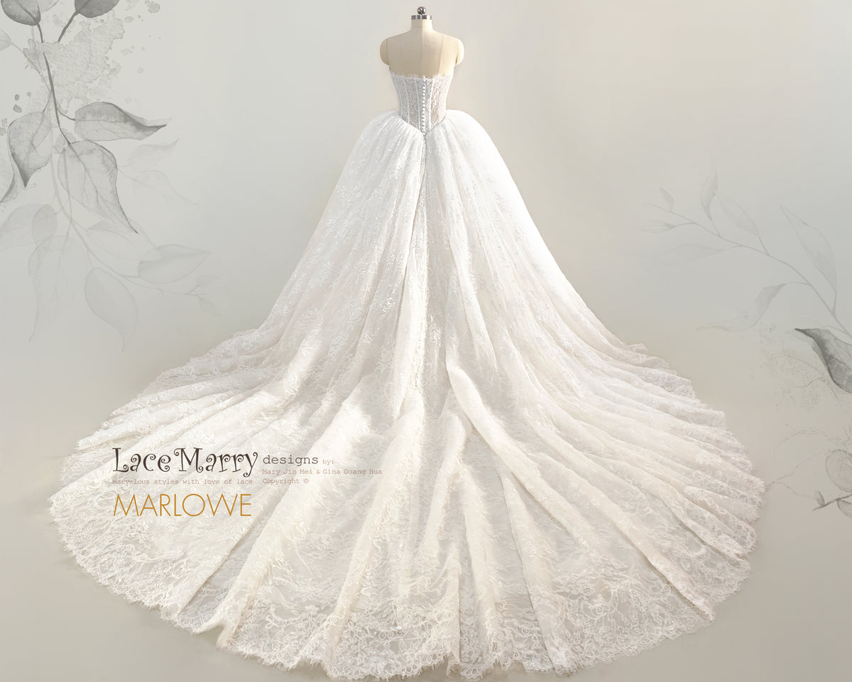MARLOWE / Princess Wedding Dress with Basque Waist