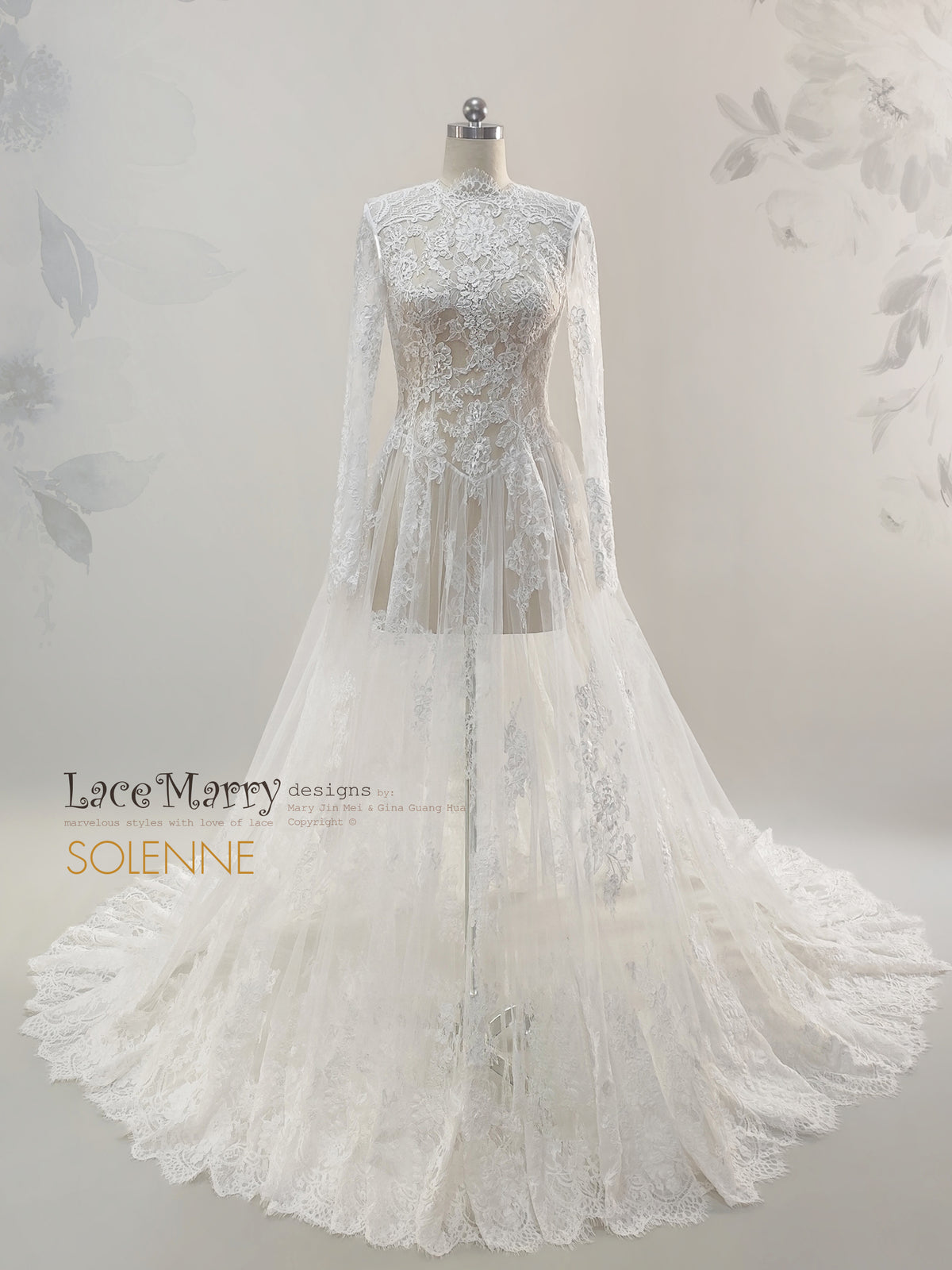 SOLENNE / Breathtaking Bridal Lace Overlay