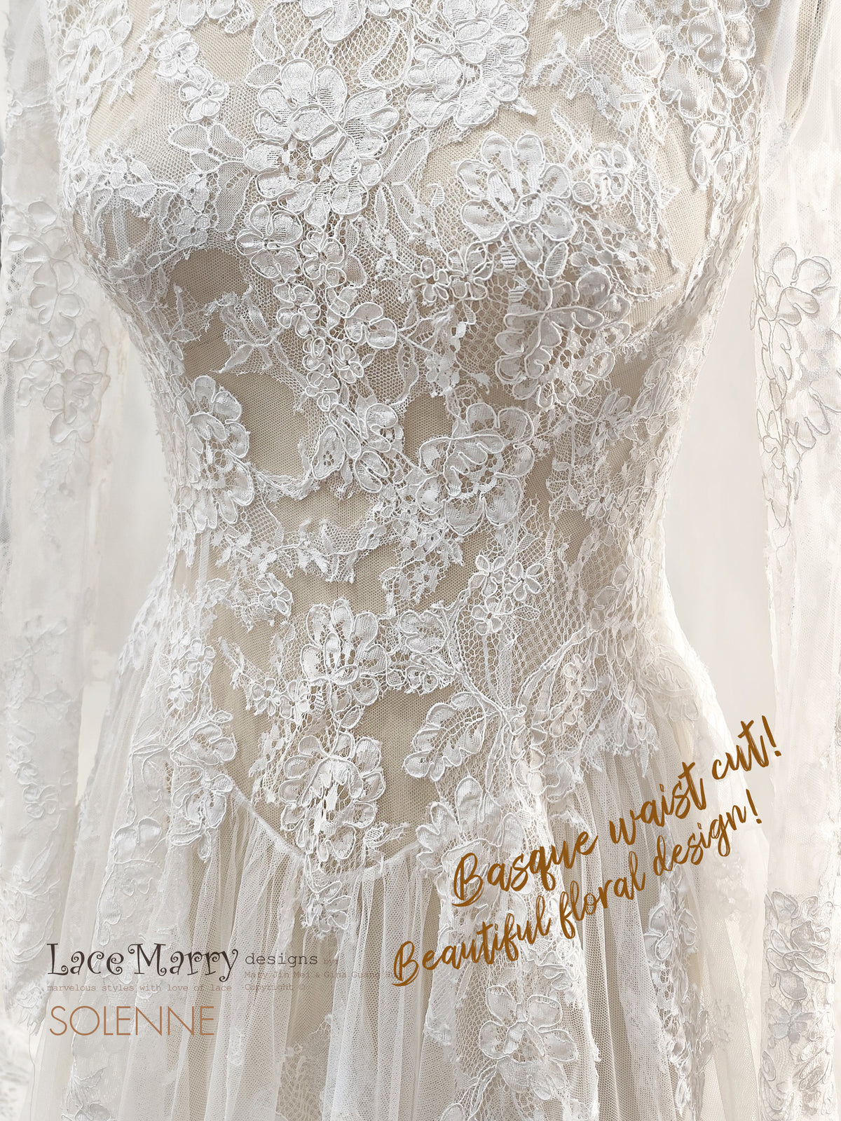 SOLENNE / Breathtaking Bridal Lace Overlay