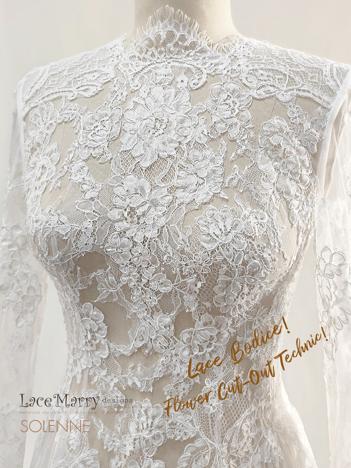 SOLENNE / Breathtaking Bridal Lace Overlay