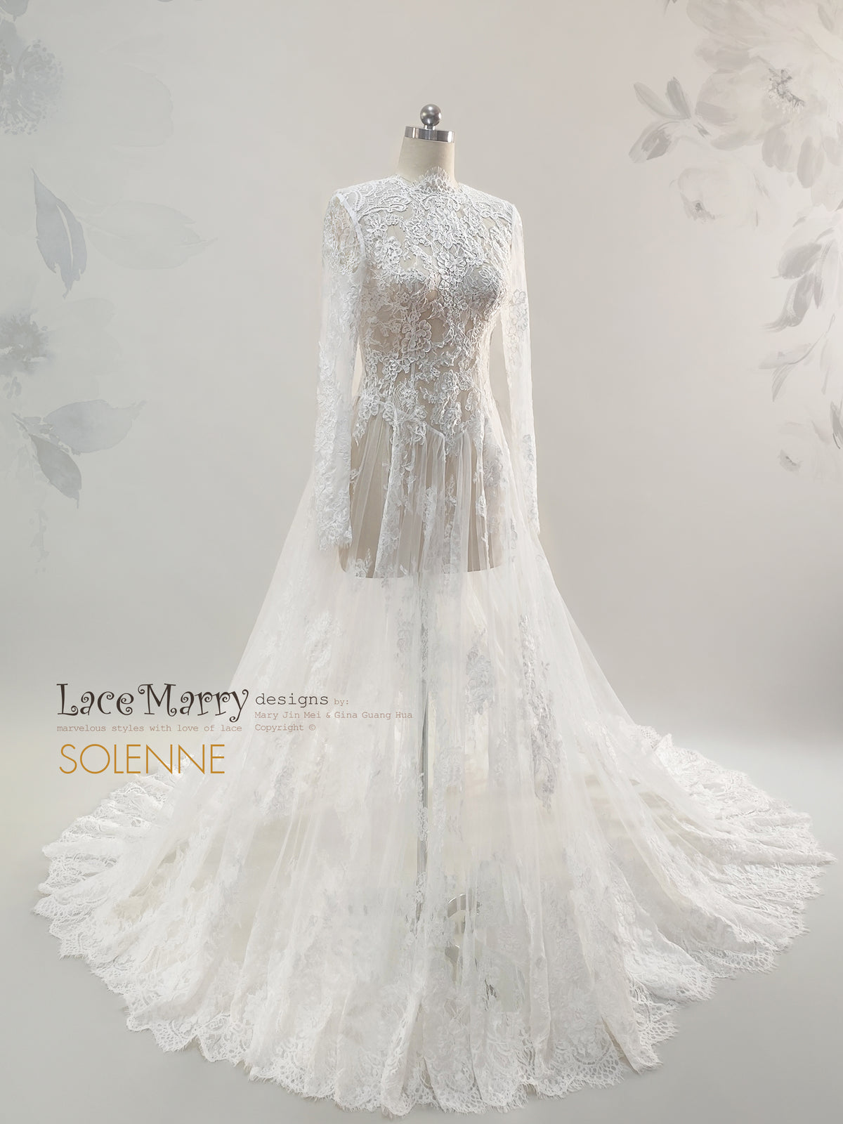 SOLENNE / Breathtaking Bridal Lace Overlay