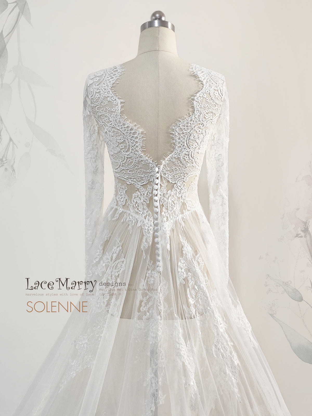 SOLENNE / Breathtaking Bridal Lace Overlay