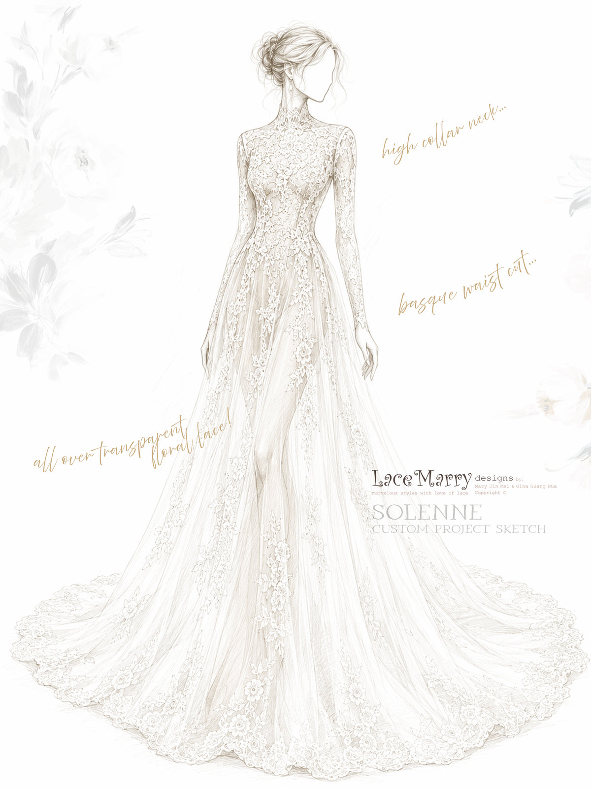 SOLENNE / Breathtaking Bridal Lace Overlay