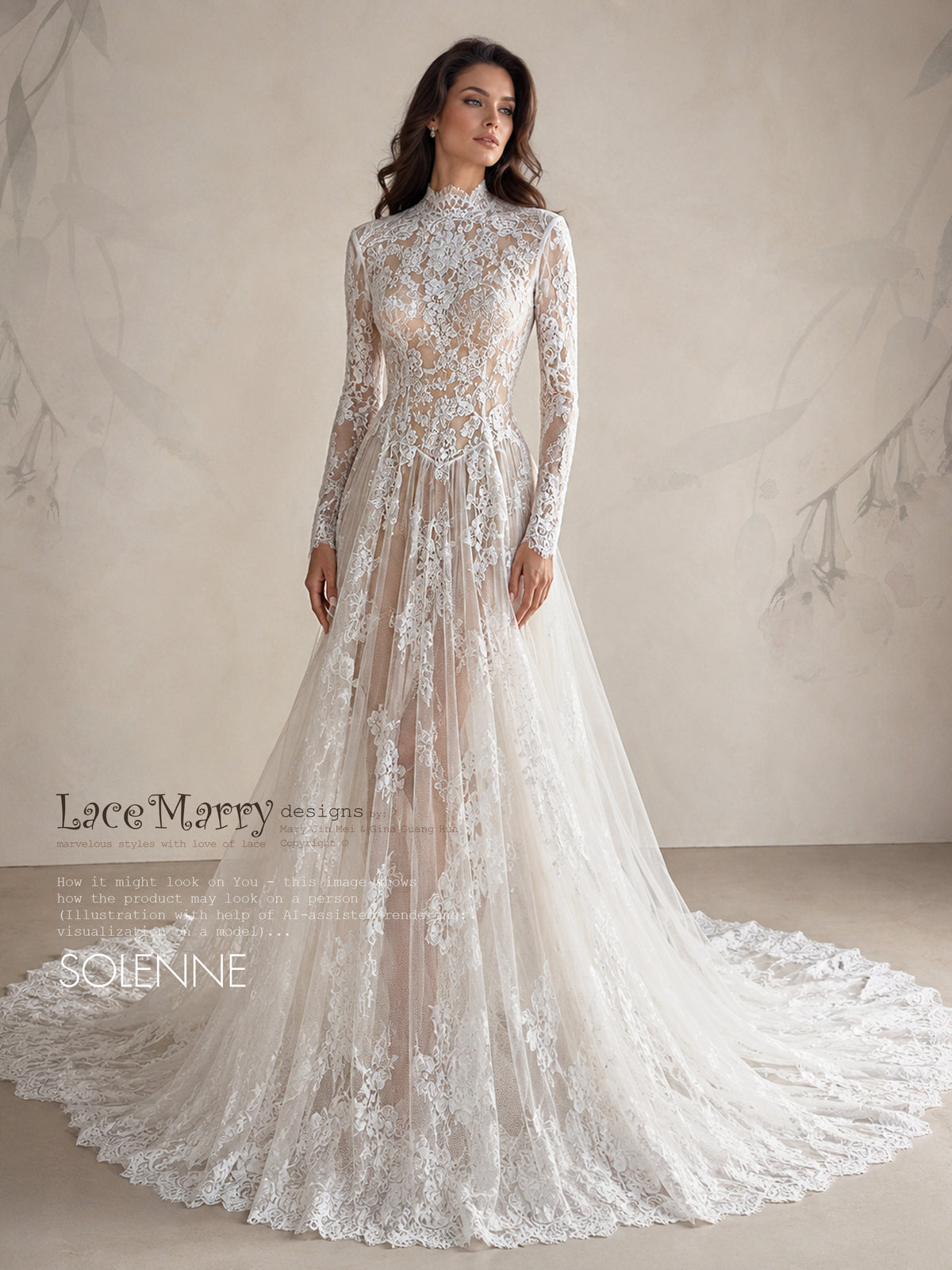 SOLENNE / Breathtaking Bridal Lace Overlay