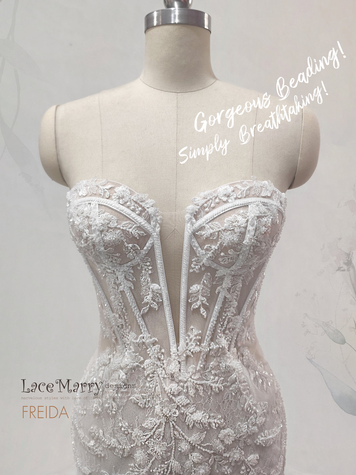 FREIDA / Strapless Mermaid Wedding Dress