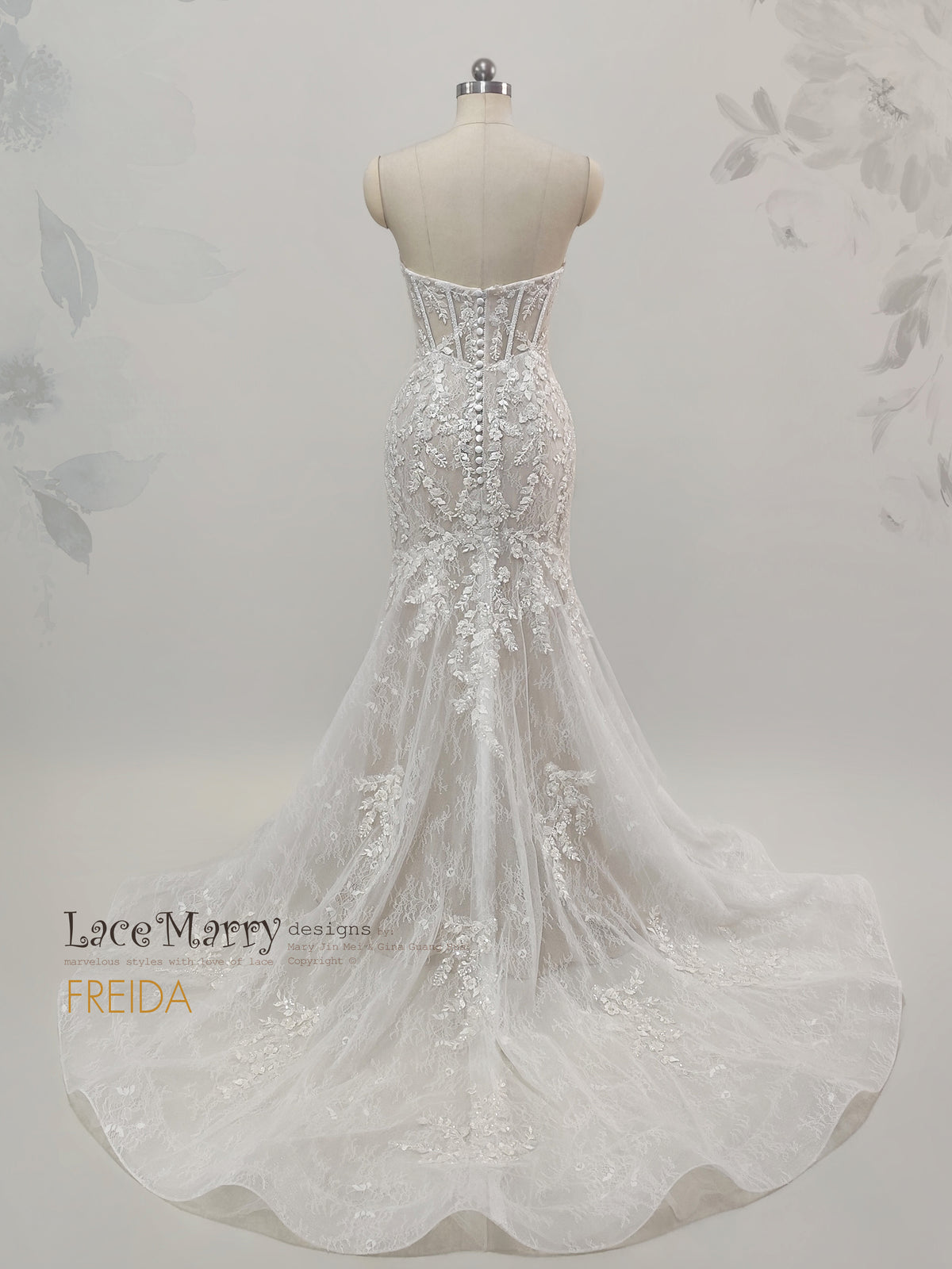 FREIDA / Strapless Mermaid Wedding Dress