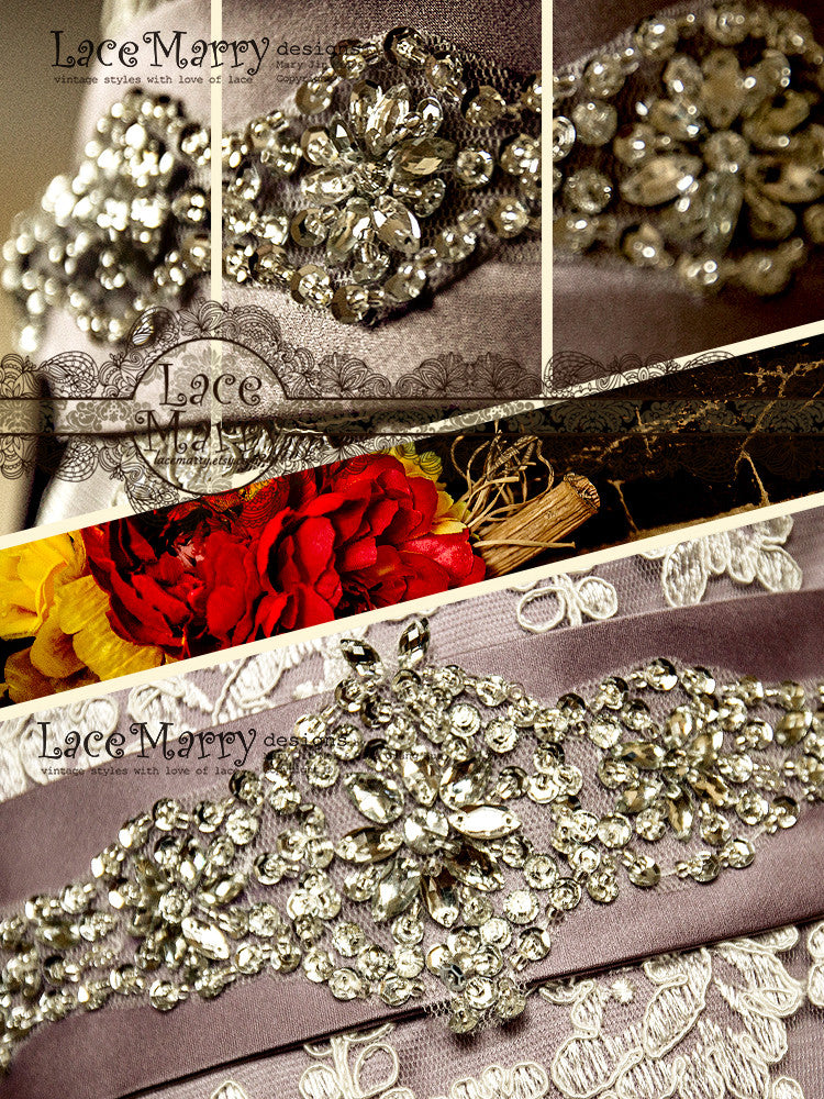 Handmade Beaded Bridal Sash