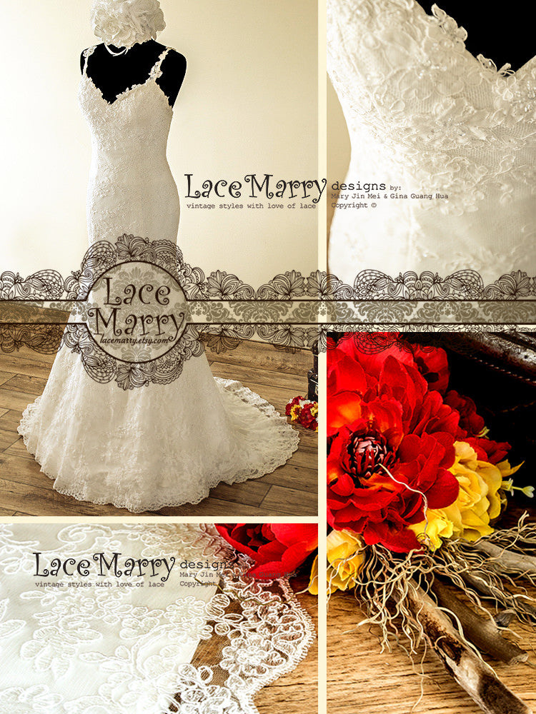 Modern Lace Wedding Dress