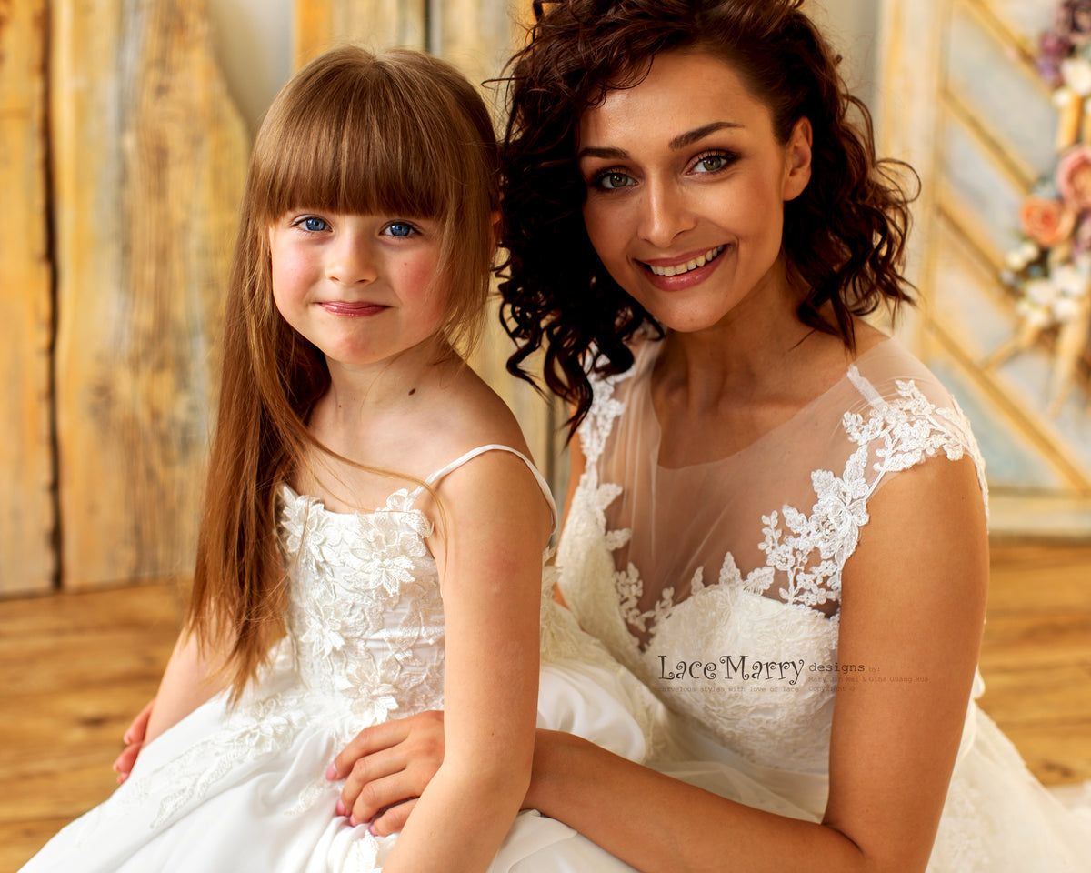 Matching Flower Girl Dress with Your Wedding Dress