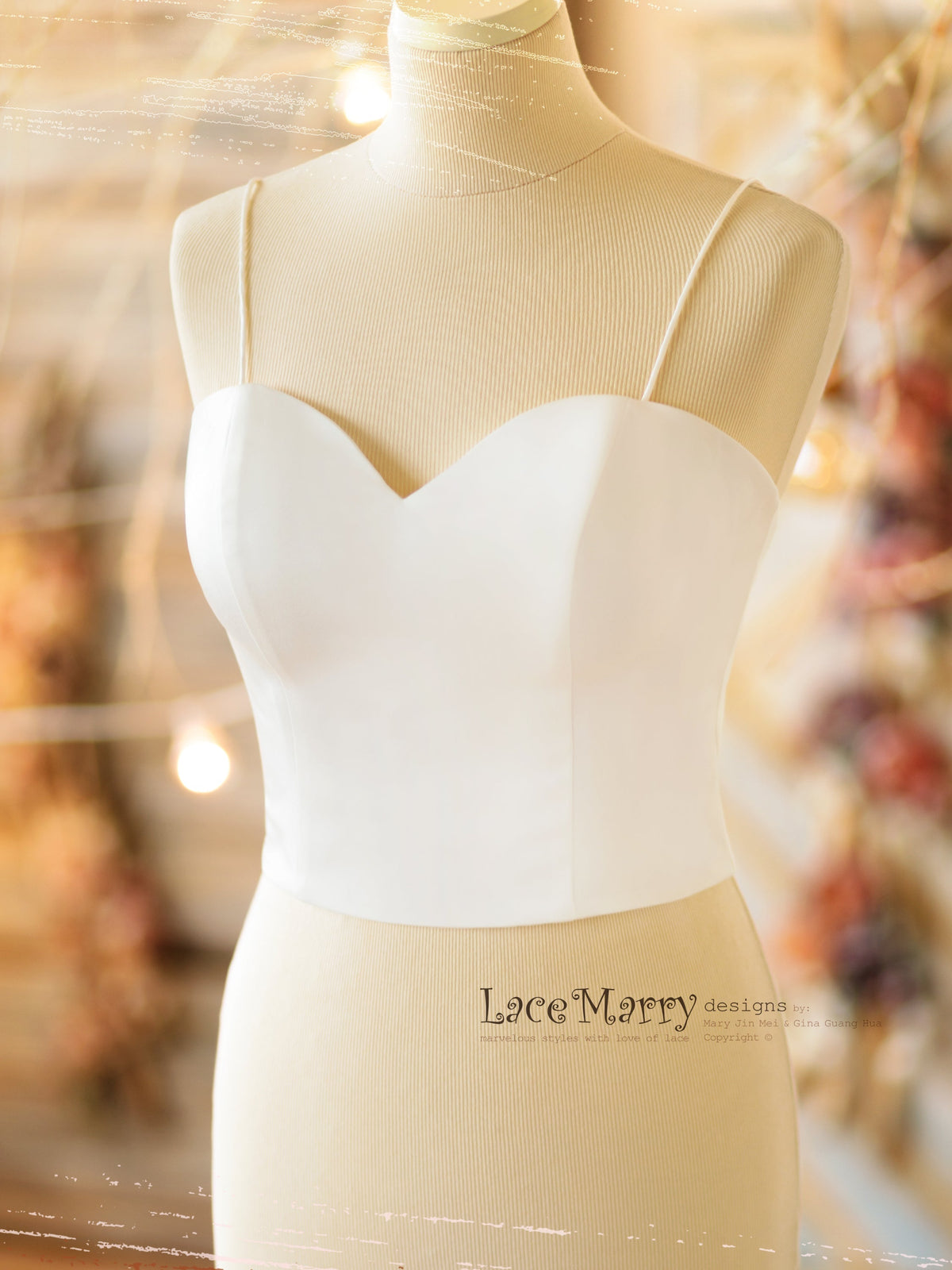 VALERIE #1 / Bridal Bustier with Sweetheart Neckline