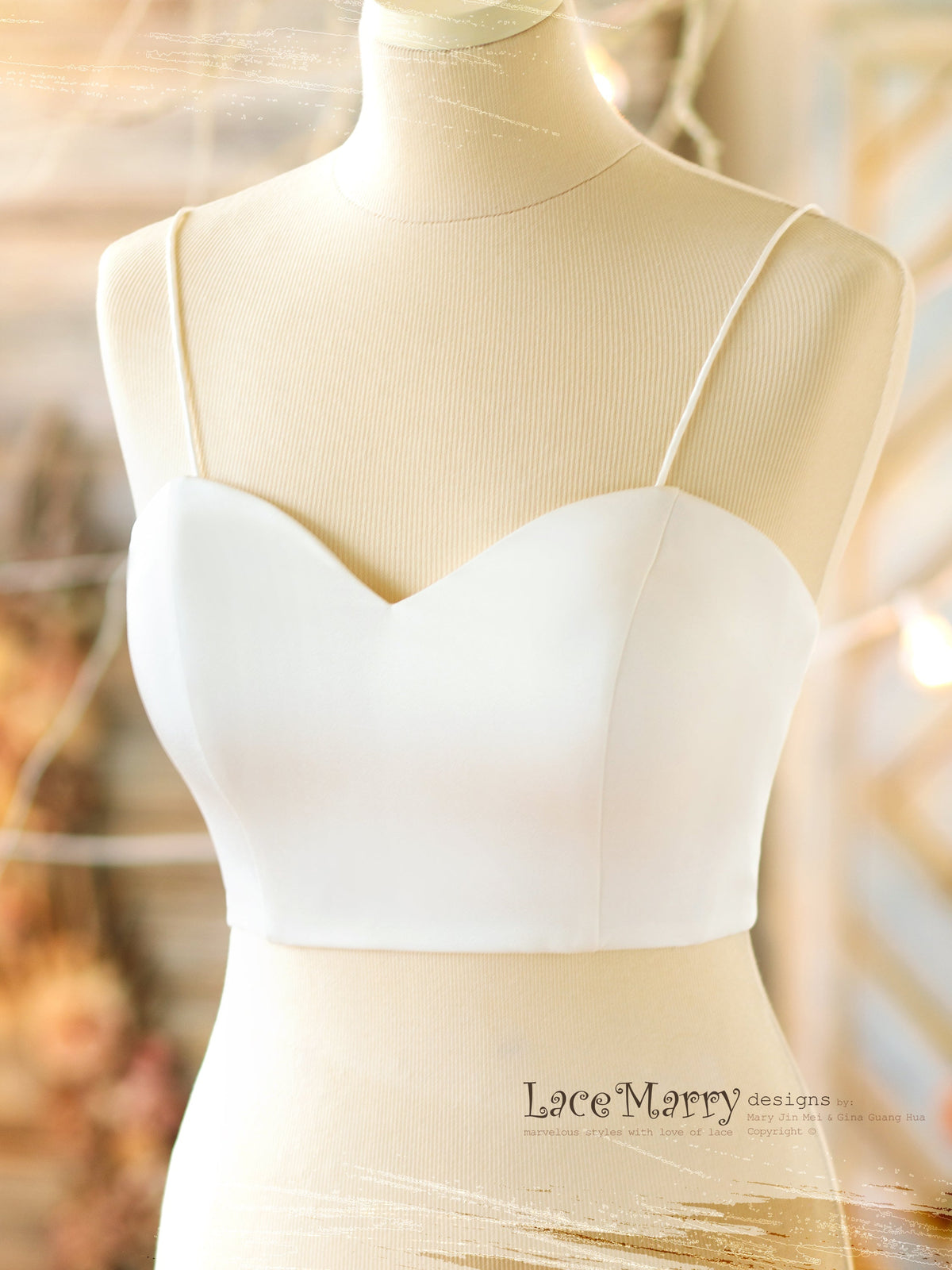 Bridal Bustier with Sweetheart Neckline
