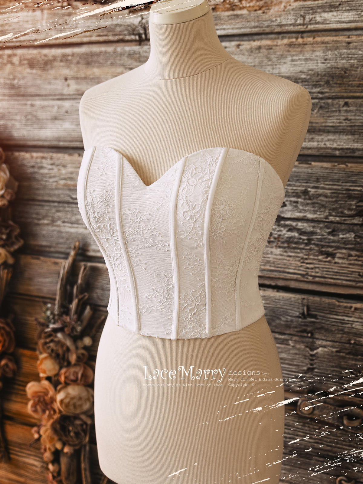 VALERIE #8 / Boned Bustier with Sweetheart Neckline