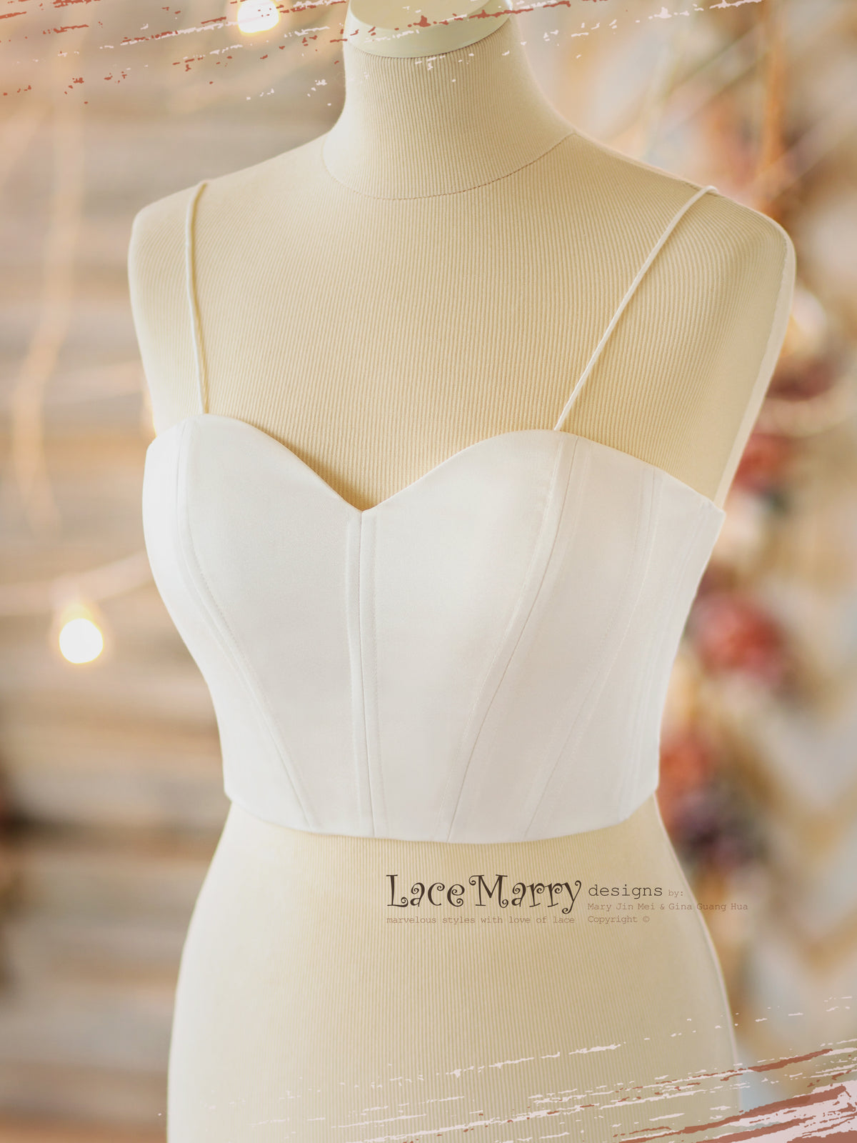 Bridal Bustier with Extra Boning