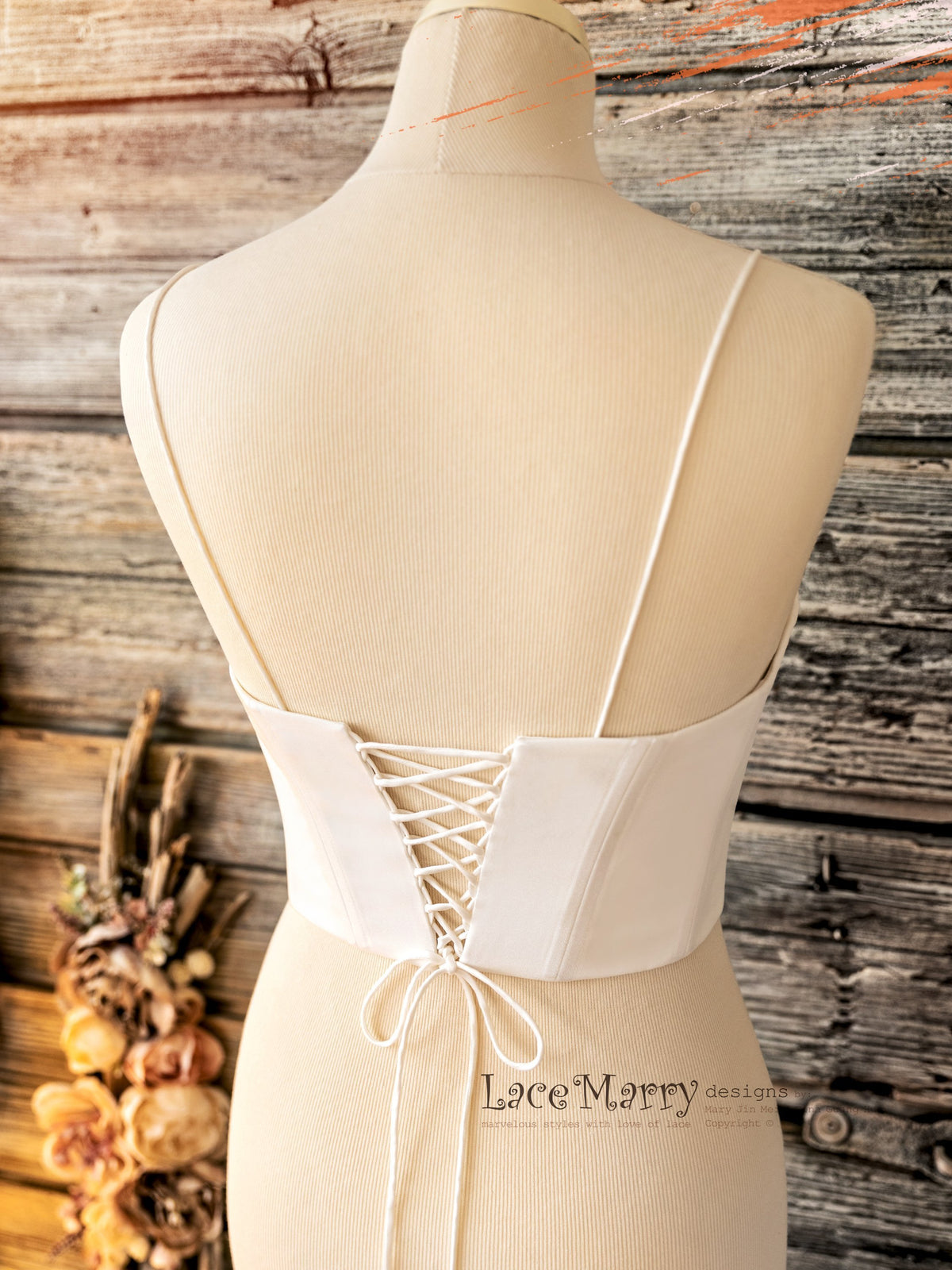 Wedding Bustier with Strong Boning