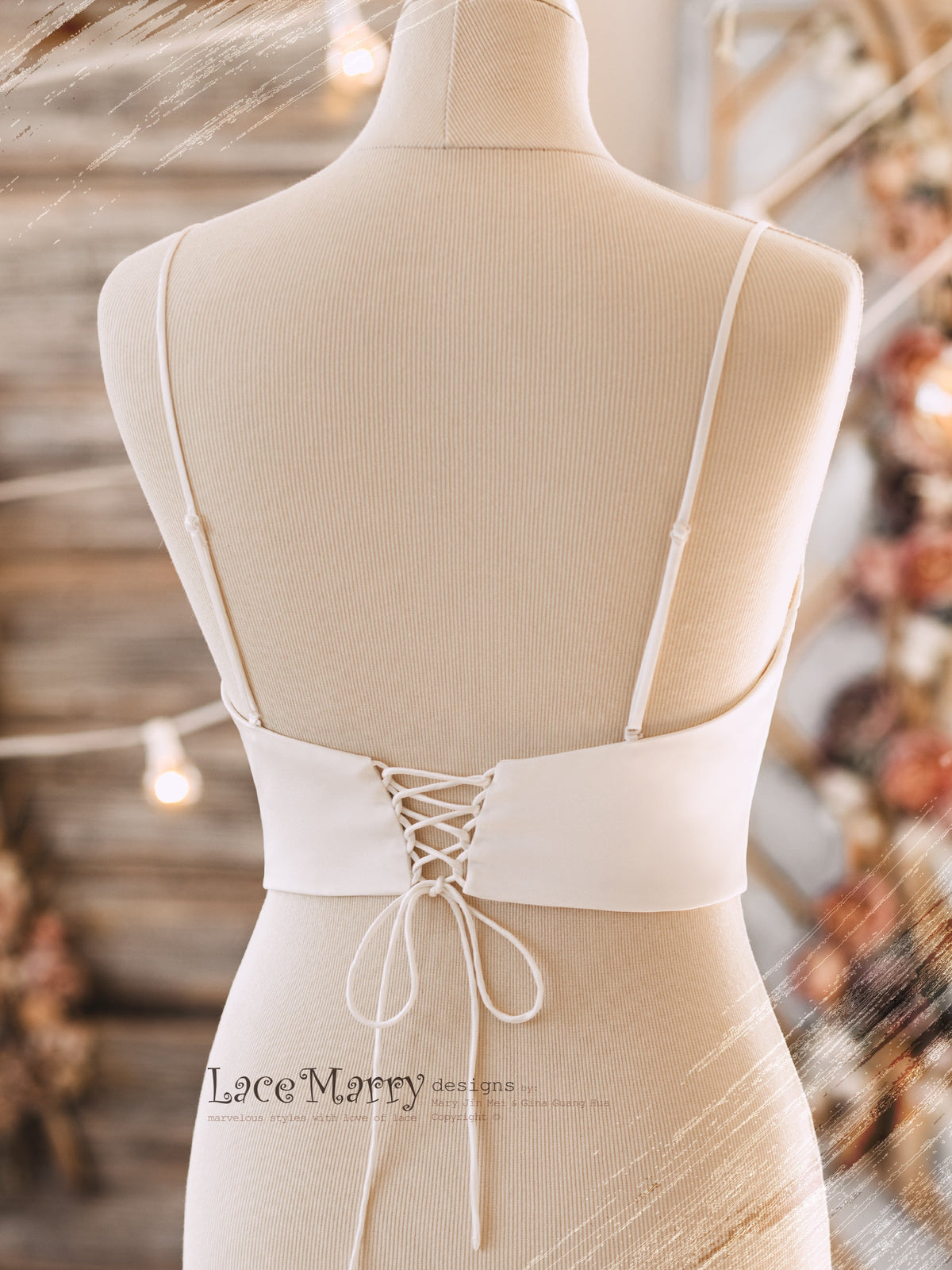 ERIKA #4 / Lace Bolero with Adjustable Fit