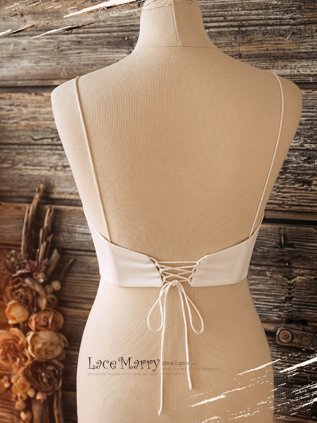 ERIKA #6 / Boho Bridal Bolero with Sleeves