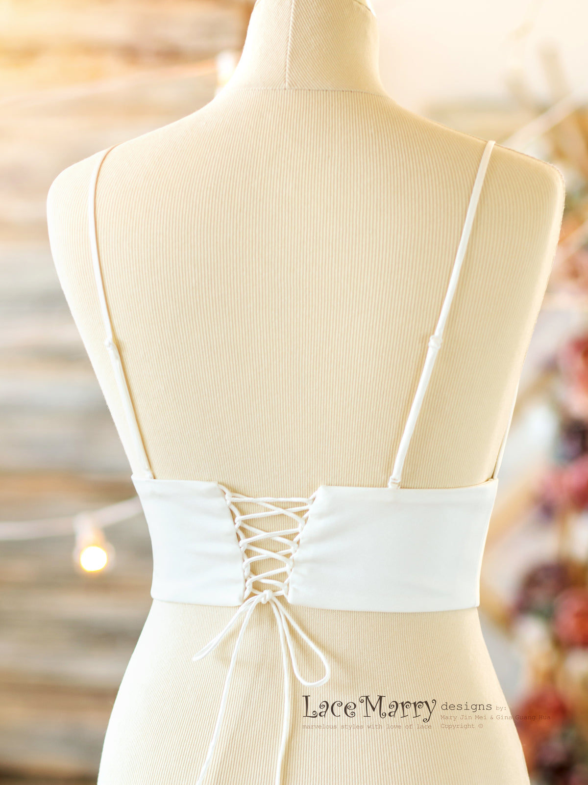 Corset Back Bridal Bustier