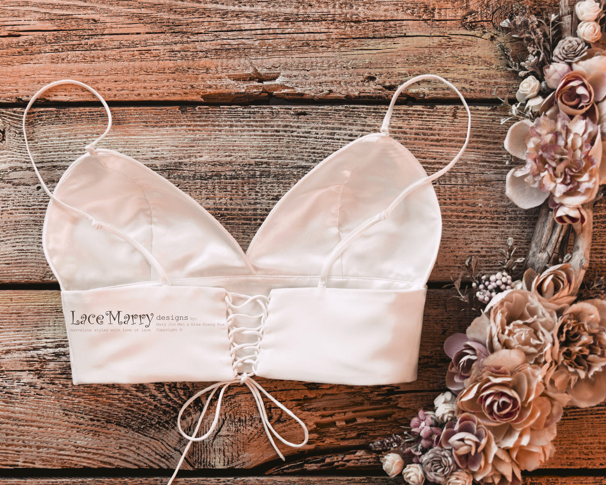 Mrs. Grey Lace Bralette Top • Soft Bra • Understatement Underwear