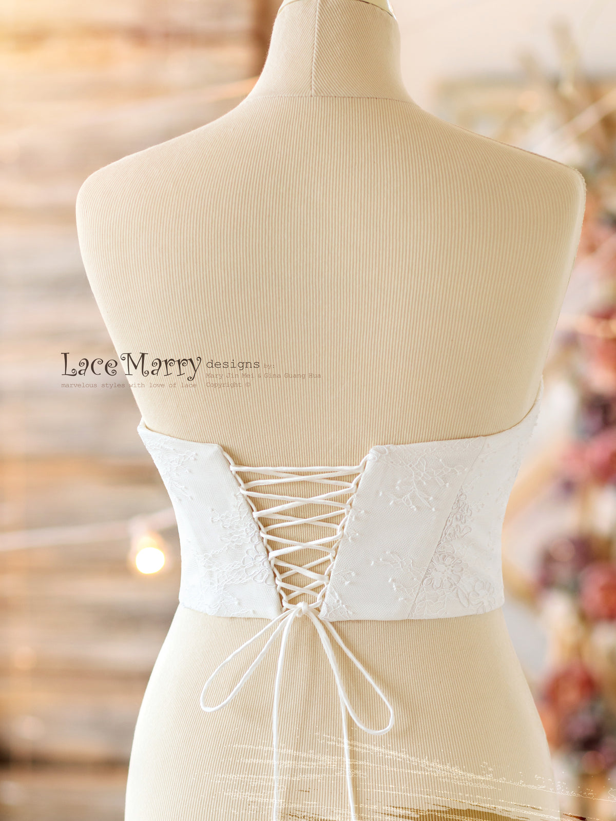 Strapless Lace Bustier